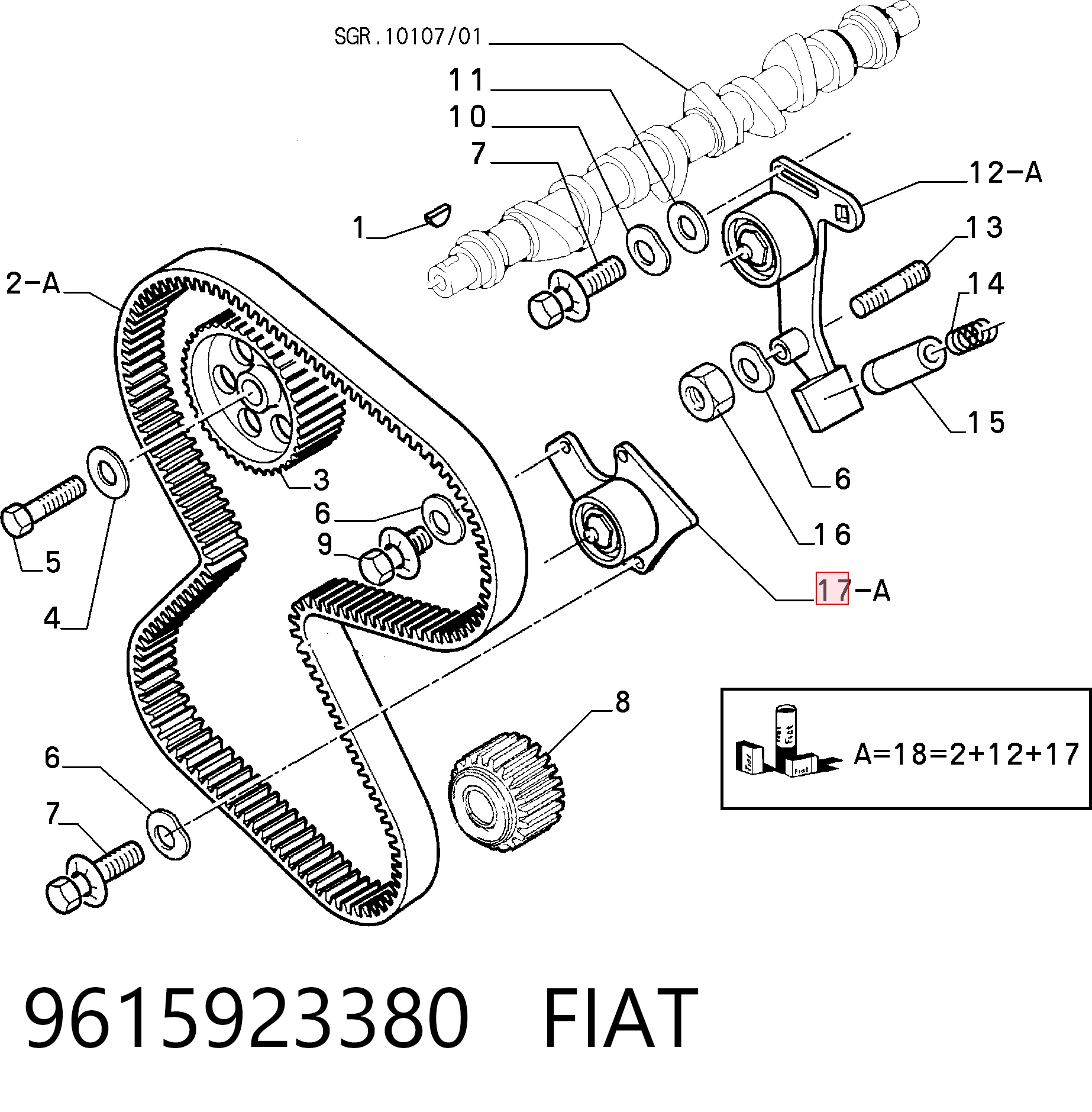 Rolo parasita da correia do mecanismo de distribuição de gás Peugeot 405 II 4B ao melhor preço