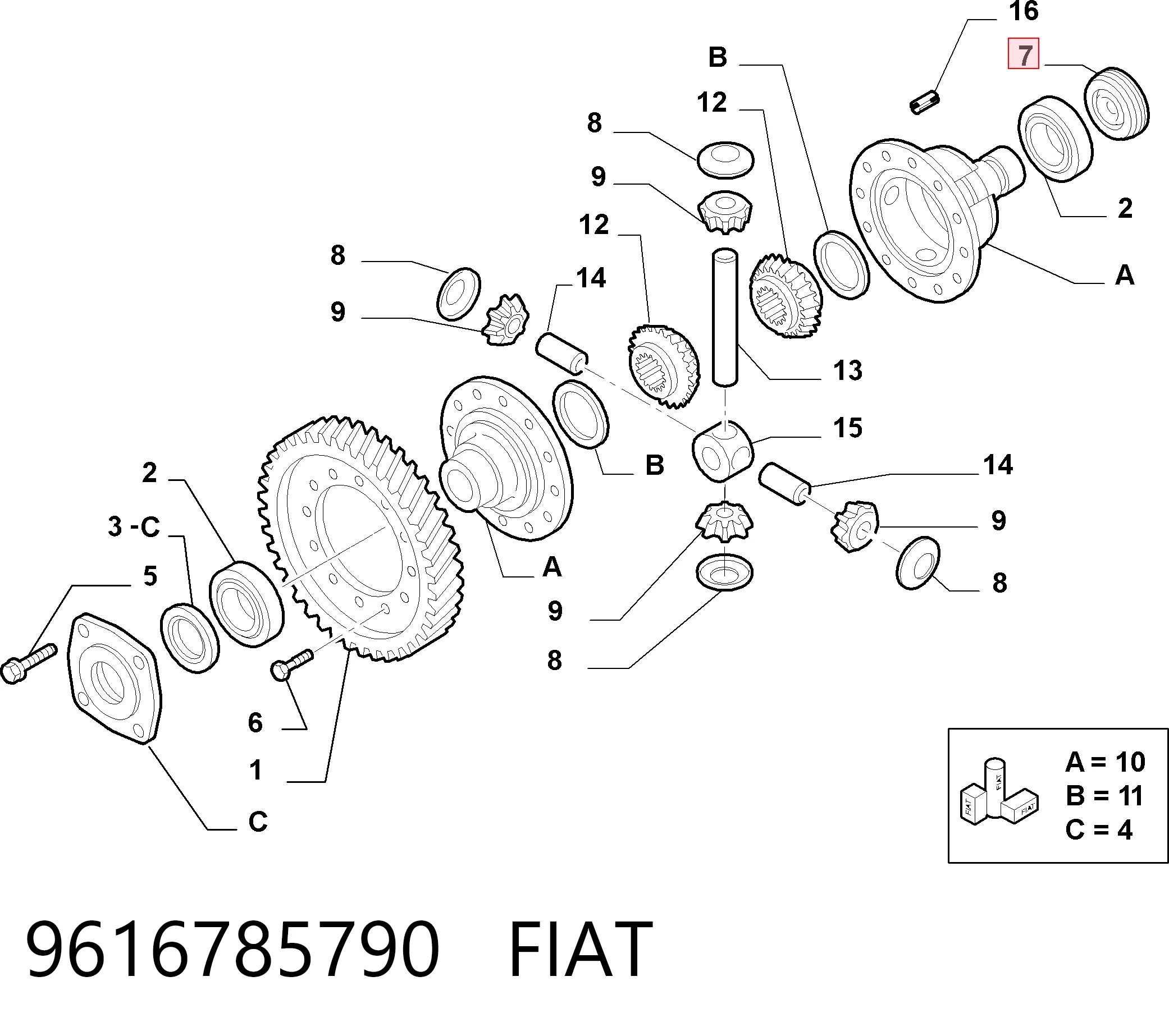 9616785790 Fiat/Alfa/Lancia