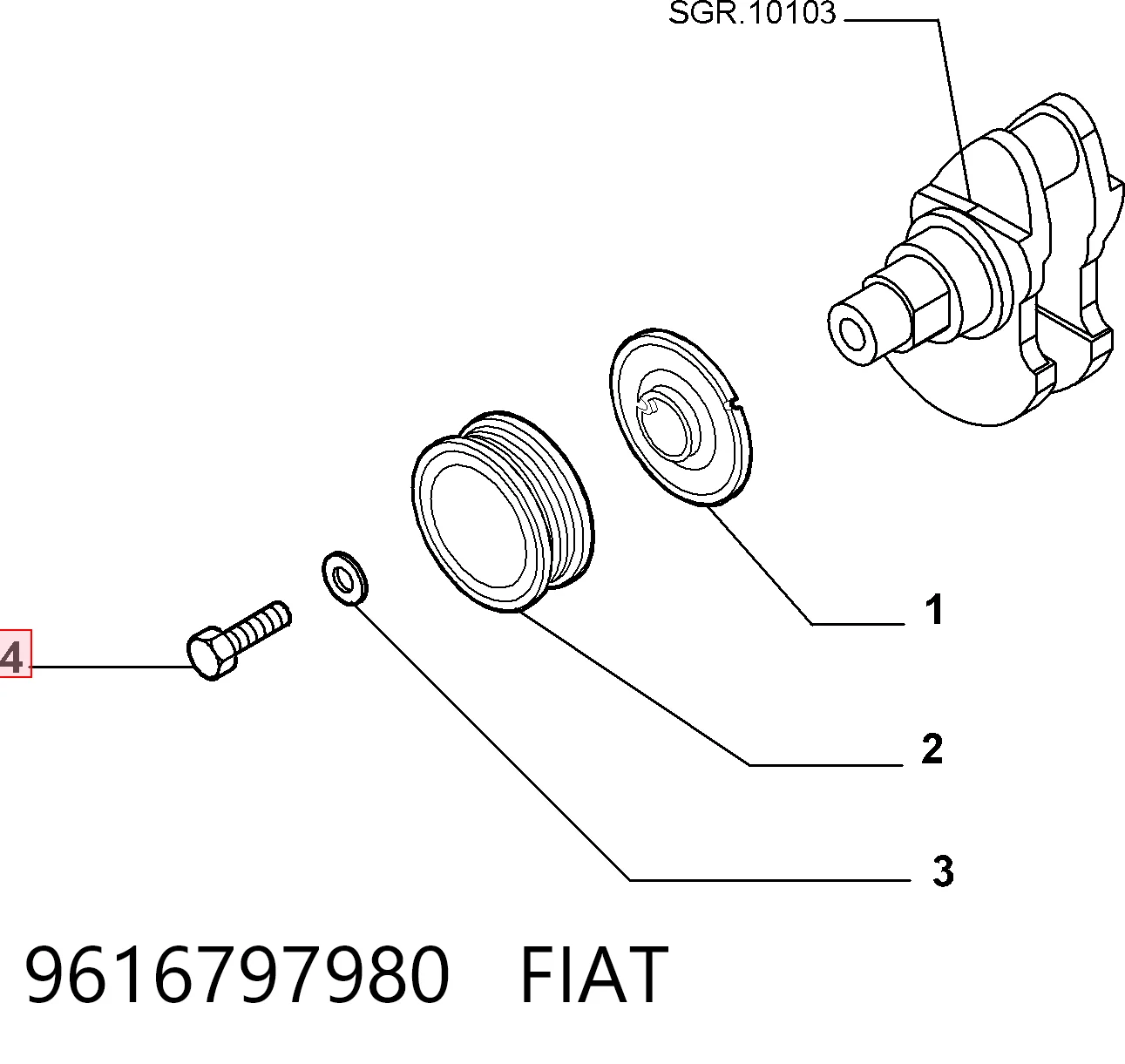9616797980 Fiat/Alfa/Lancia