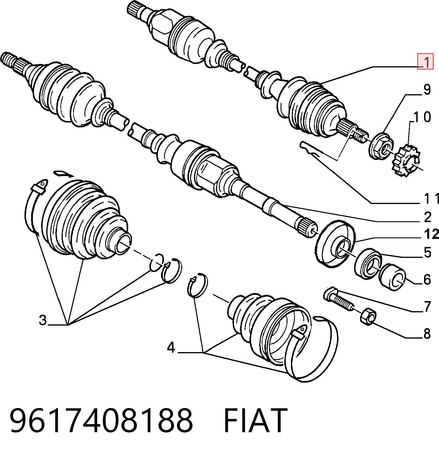 9617408188 Fiat/Alfa/Lancia