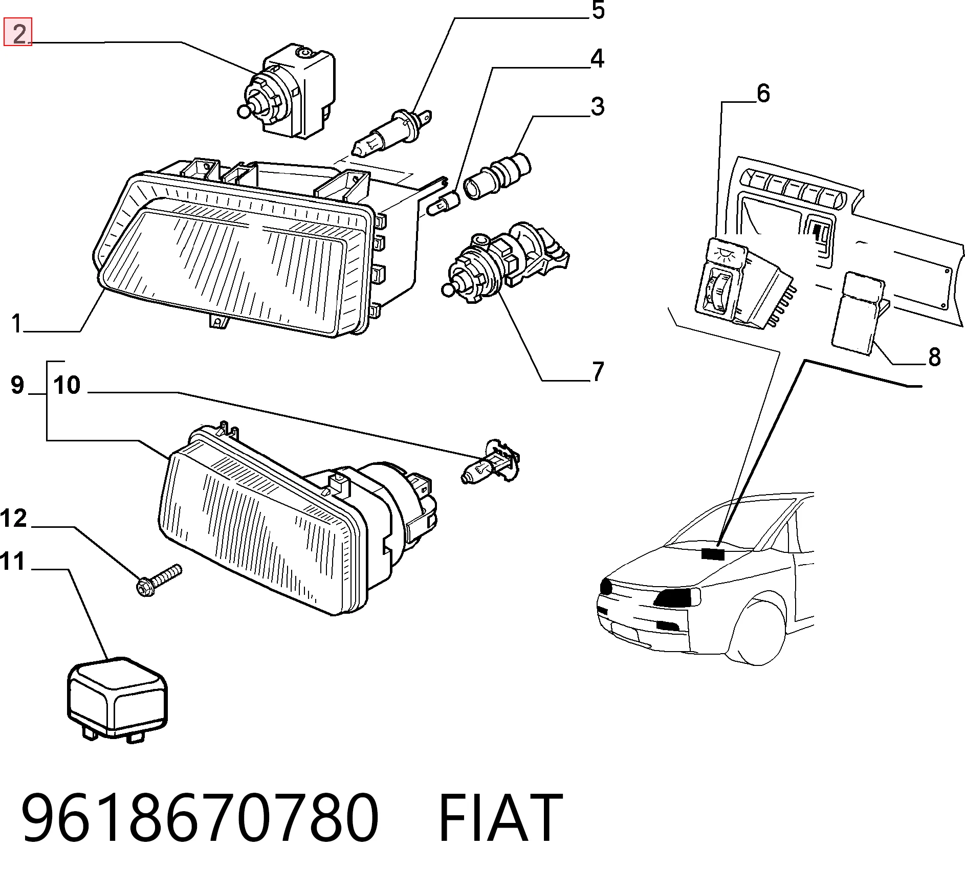 9618670780 Fiat/Alfa/Lancia