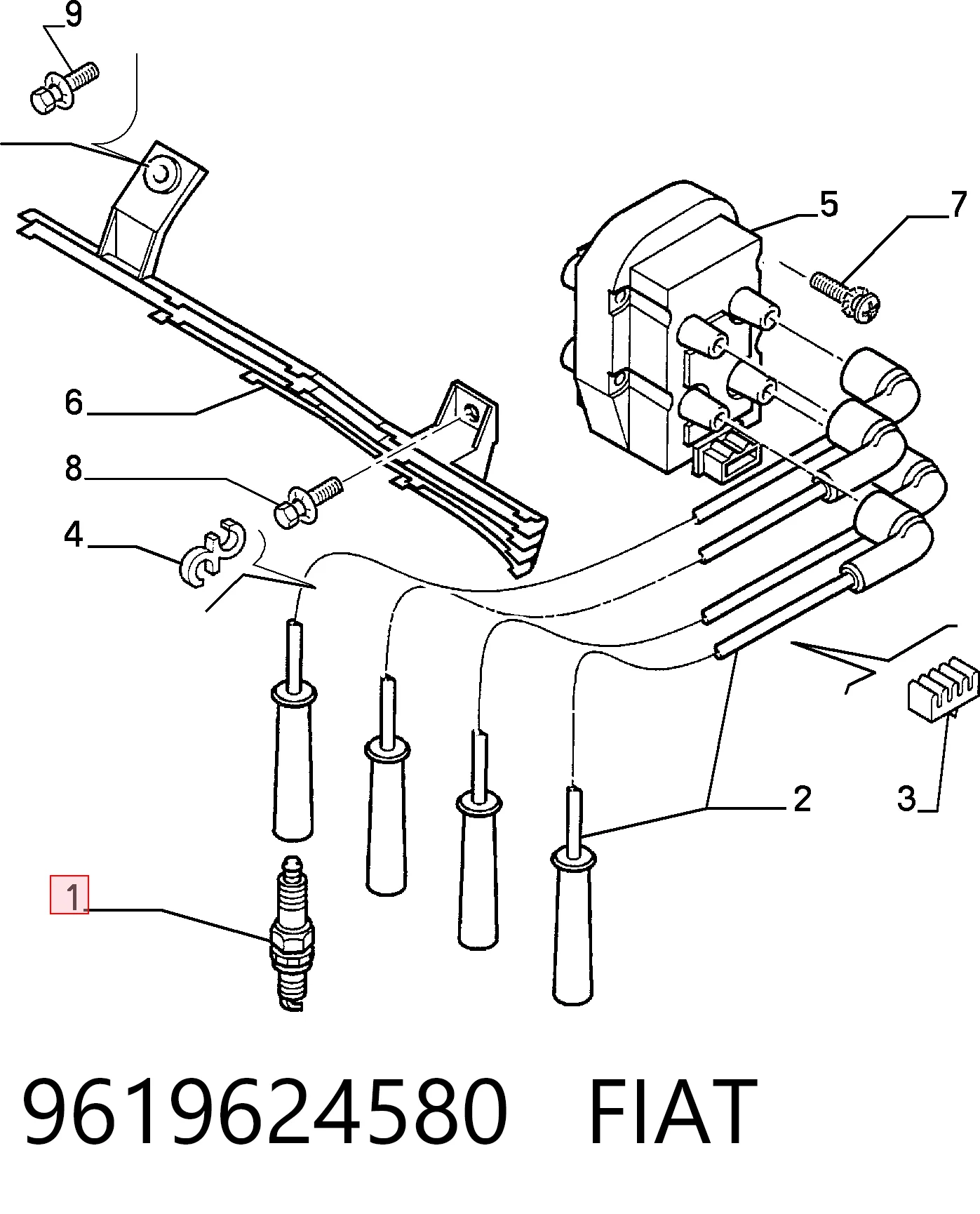 9619624580 Fiat/Alfa/Lancia