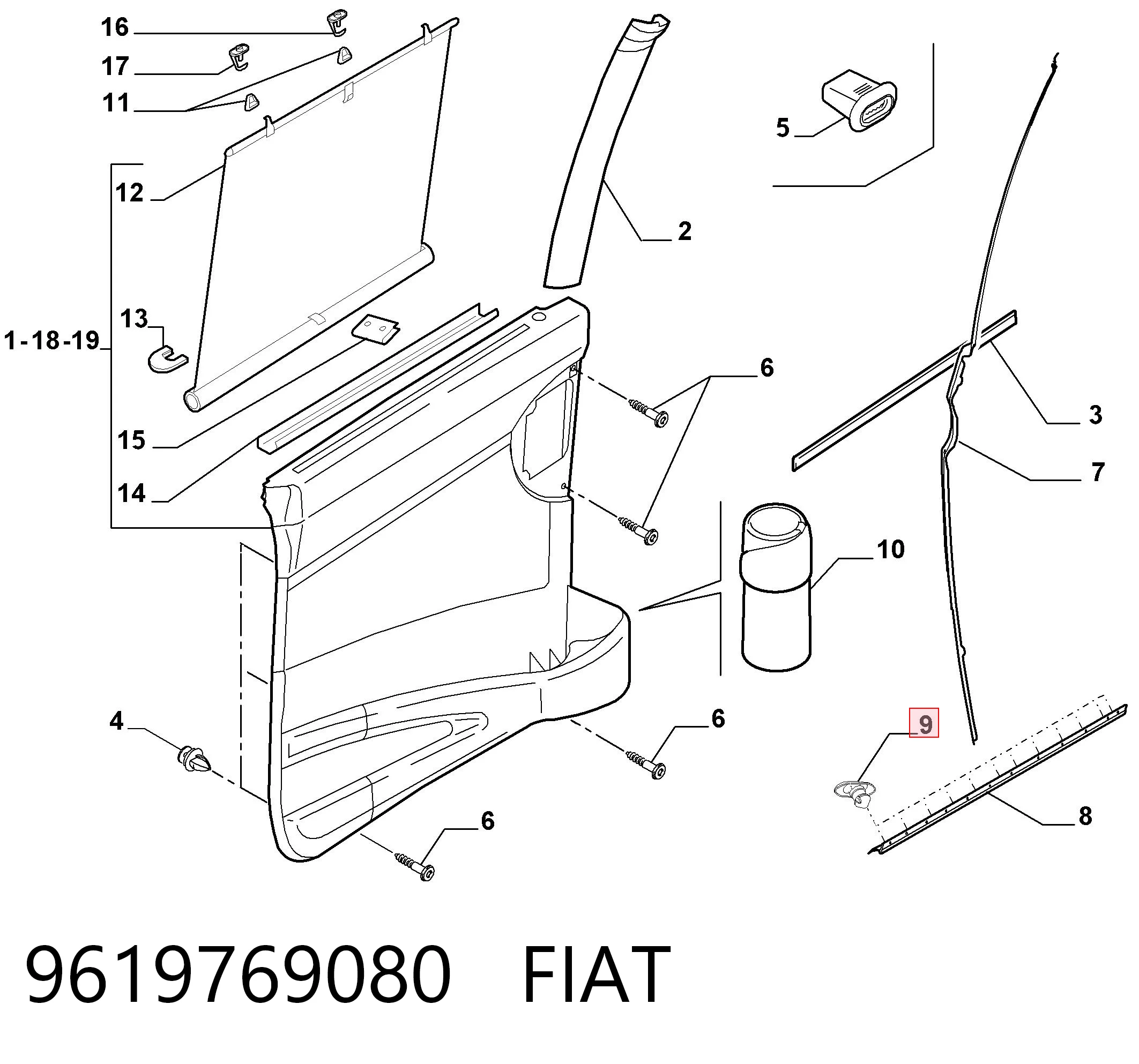 9619769080 Fiat/Alfa/Lancia