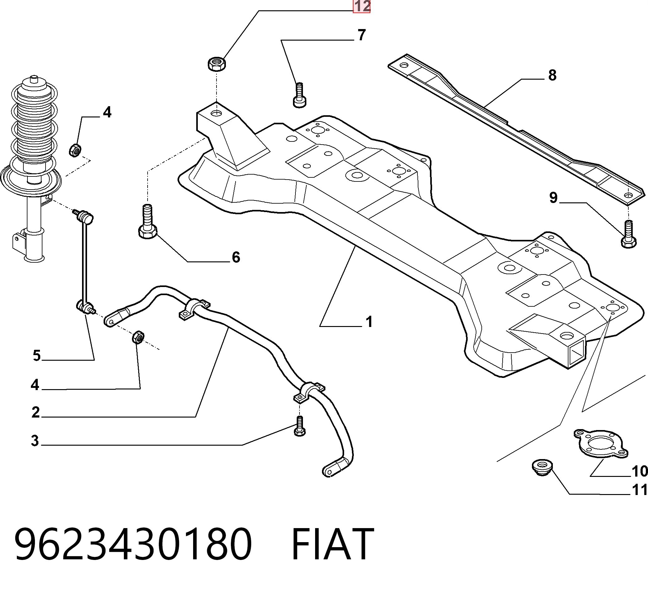 9623430180 Fiat/Alfa/Lancia