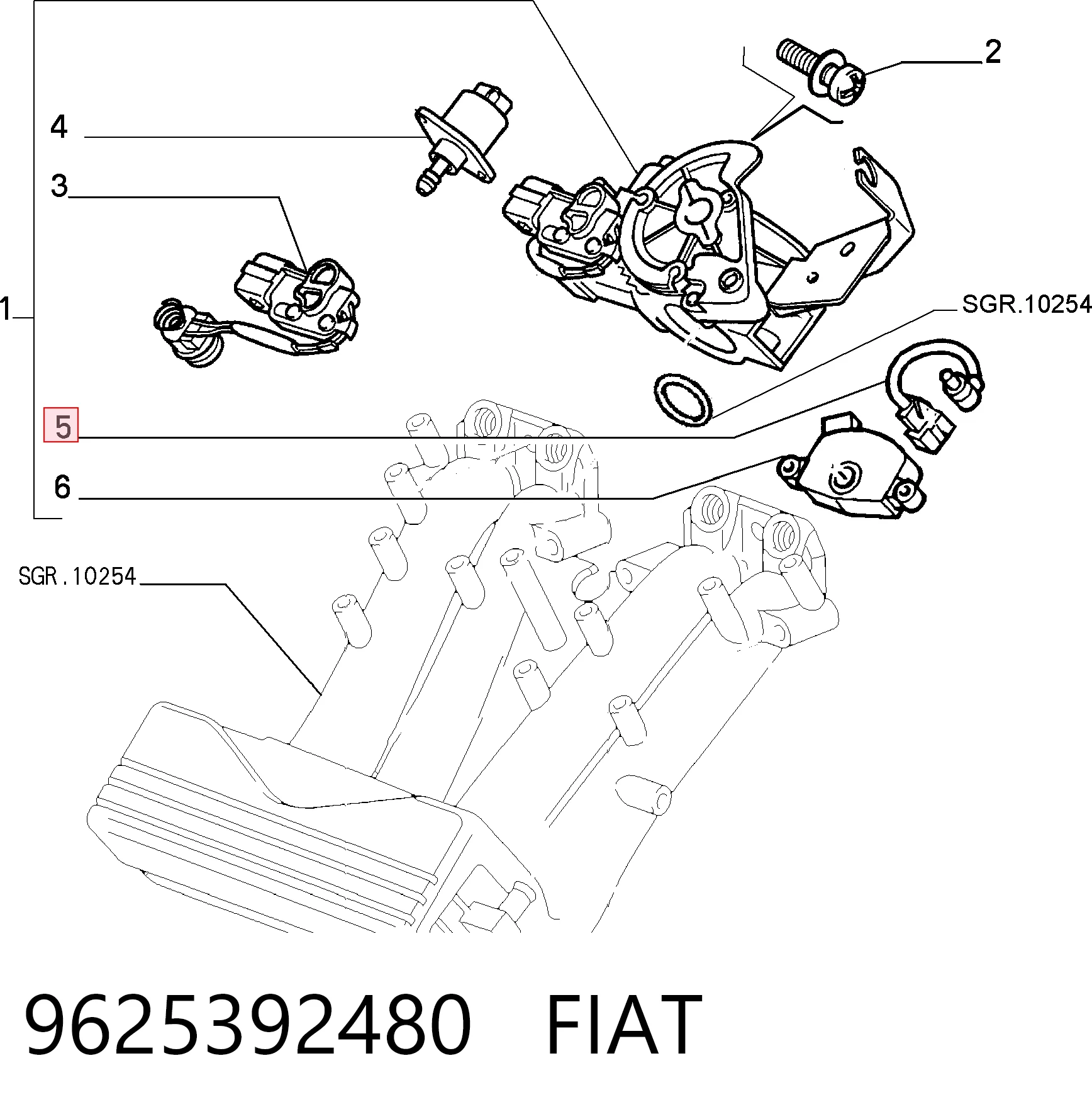 9625392480 Fiat/Alfa/Lancia