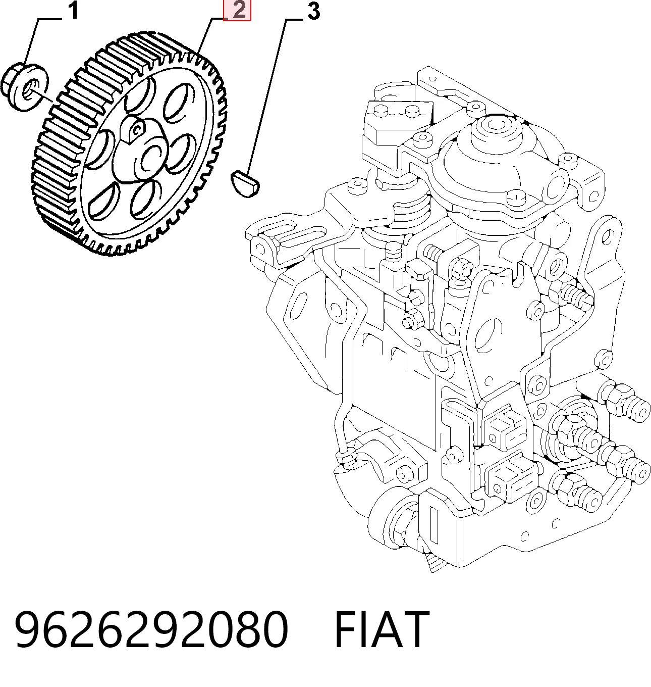 9626292080 Fiat/Alfa/Lancia
