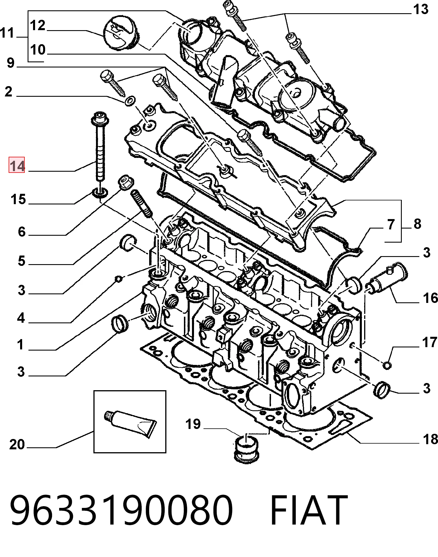 Compre 9508280 Glaser Parafuso de cabeça de motor (CBC)