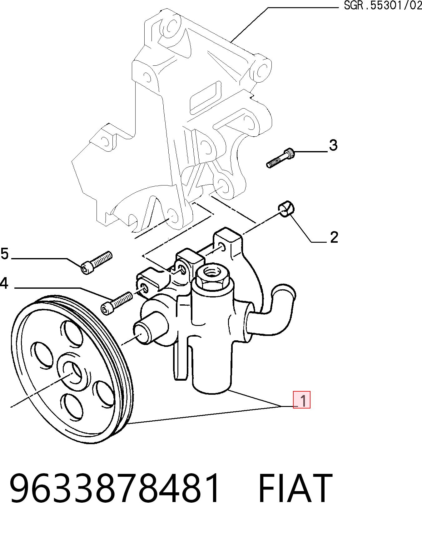 9633878481 Fiat/Alfa/Lancia
