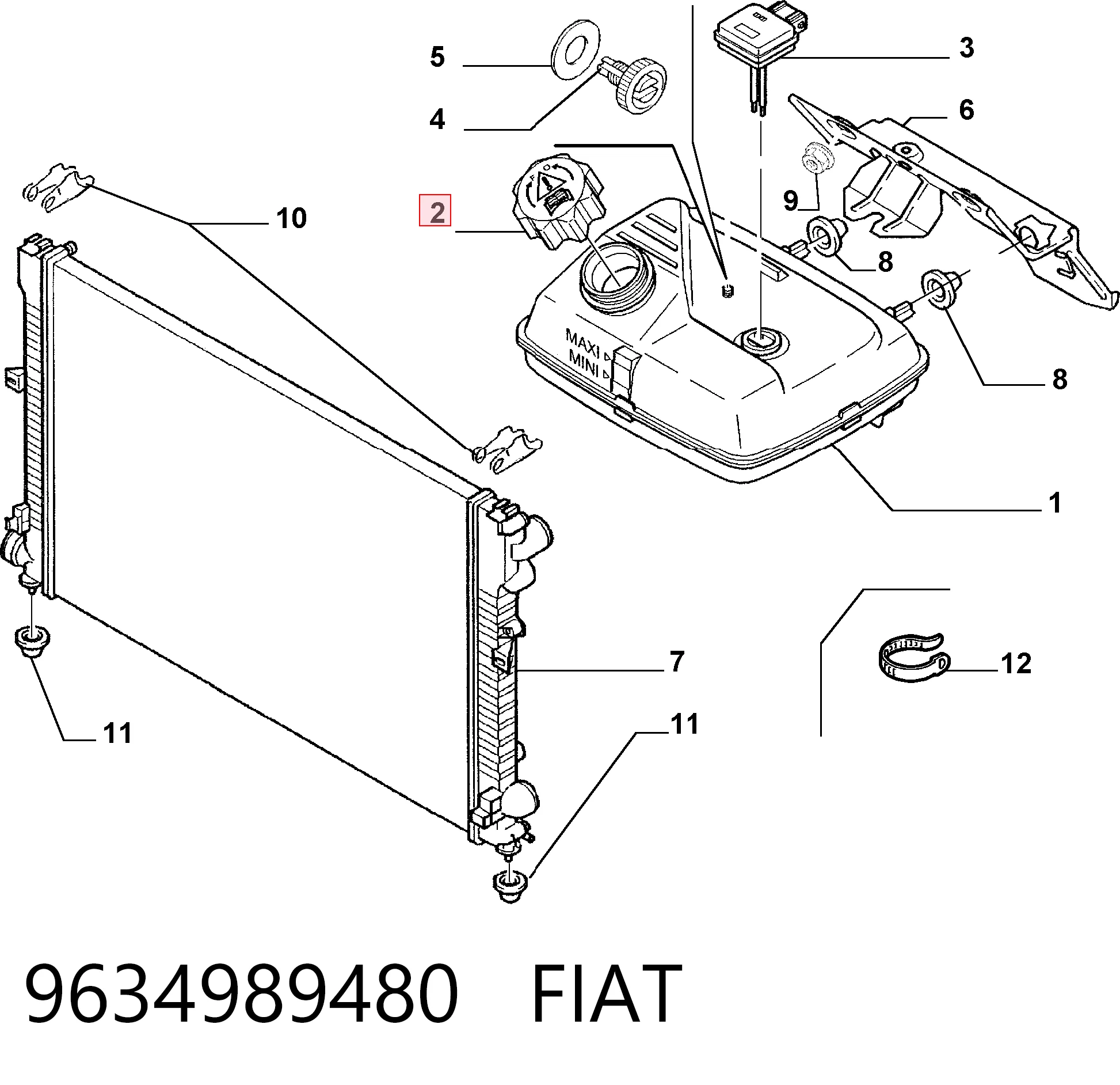 9634989480 Fiat/Alfa/Lancia