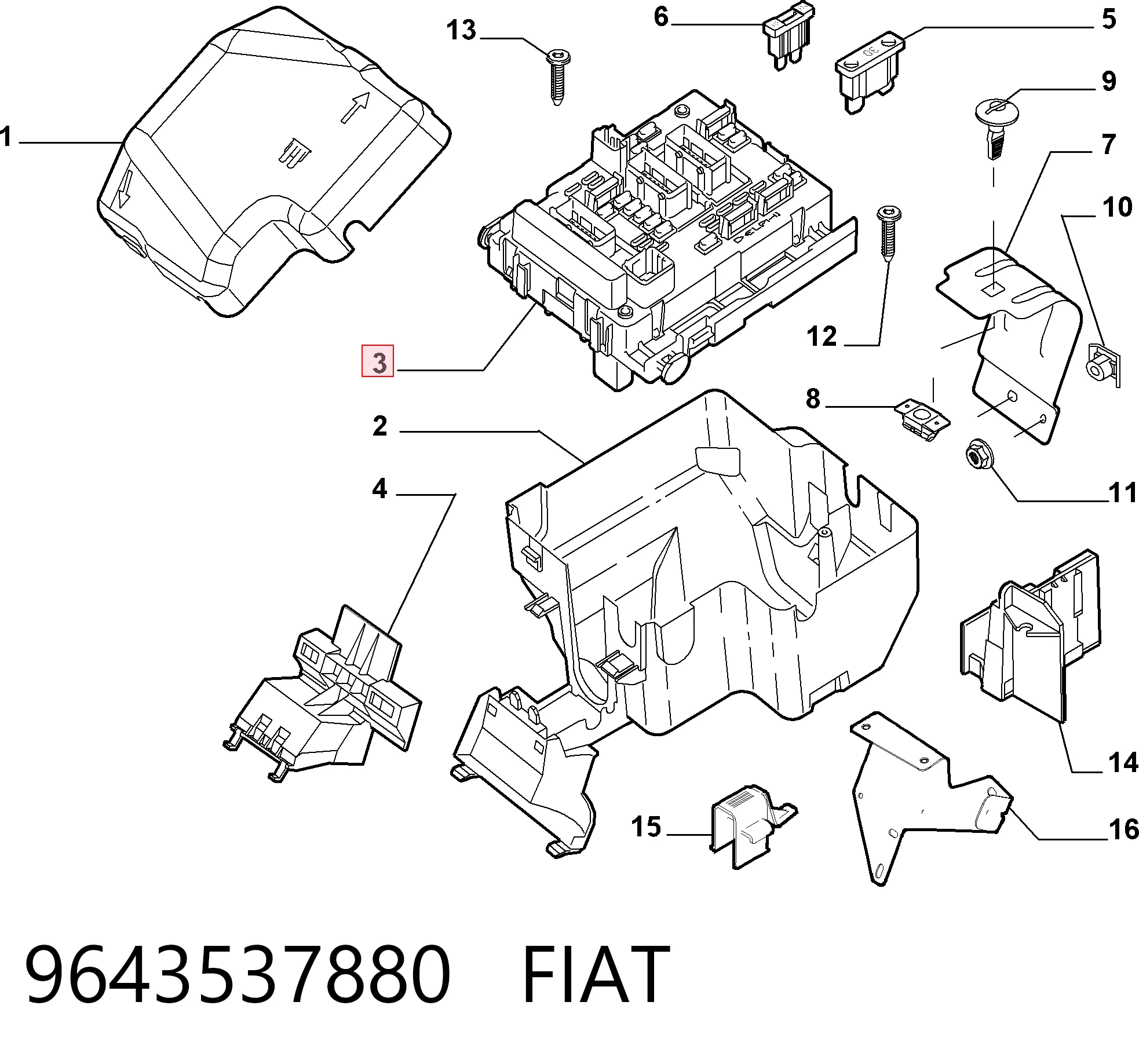 9643537880 Fiat/Alfa/Lancia