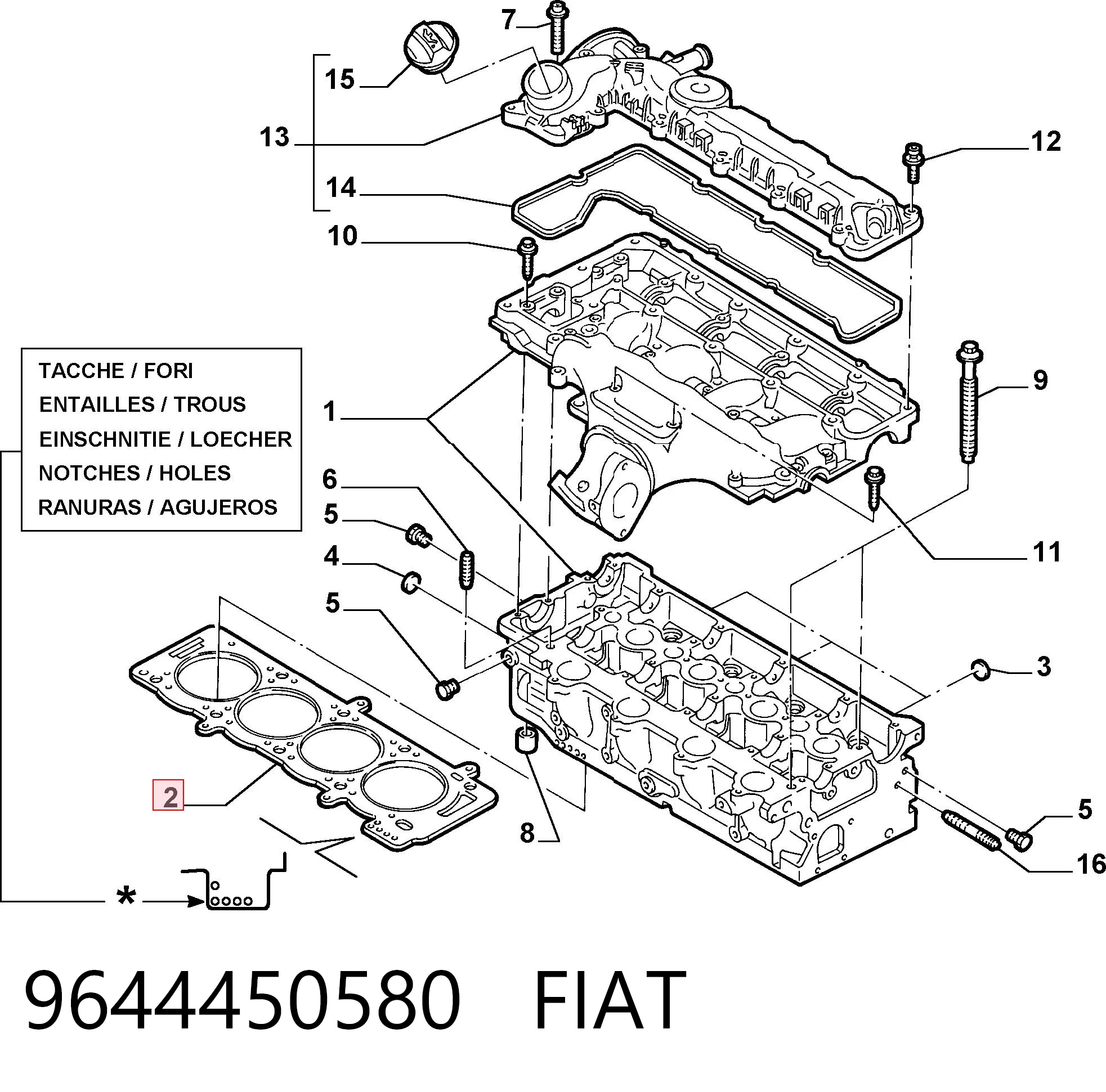 9644450580 Fiat/Alfa/Lancia