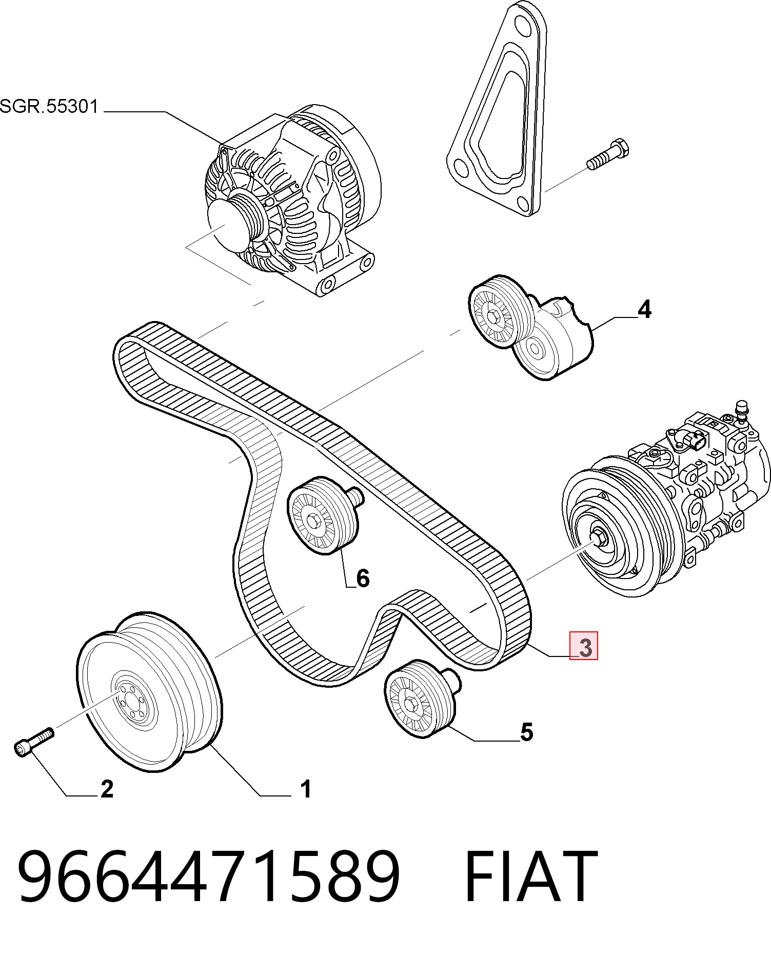 9664471589 Fiat/Alfa/Lancia
