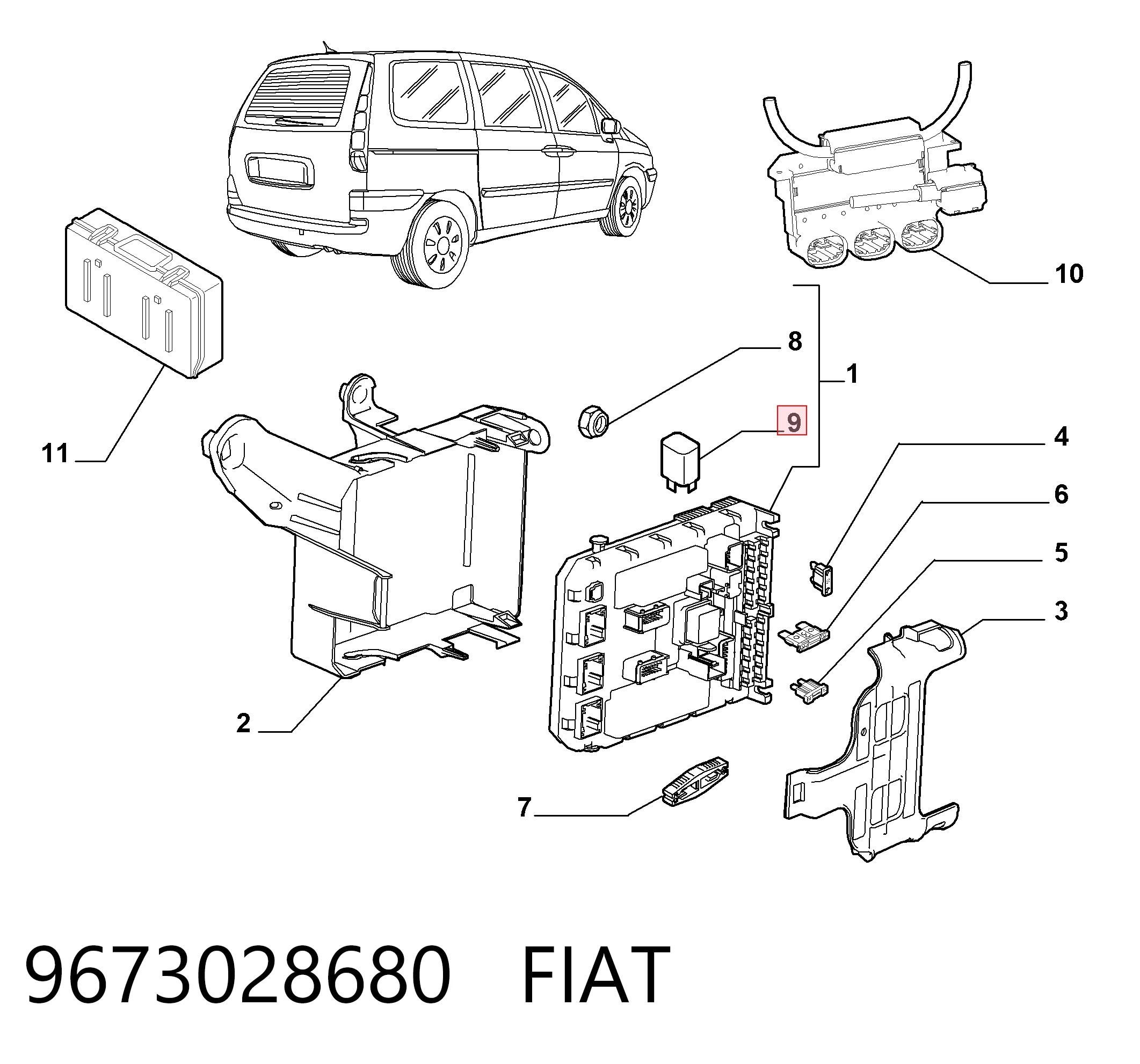 9673028680 Fiat/Alfa/Lancia