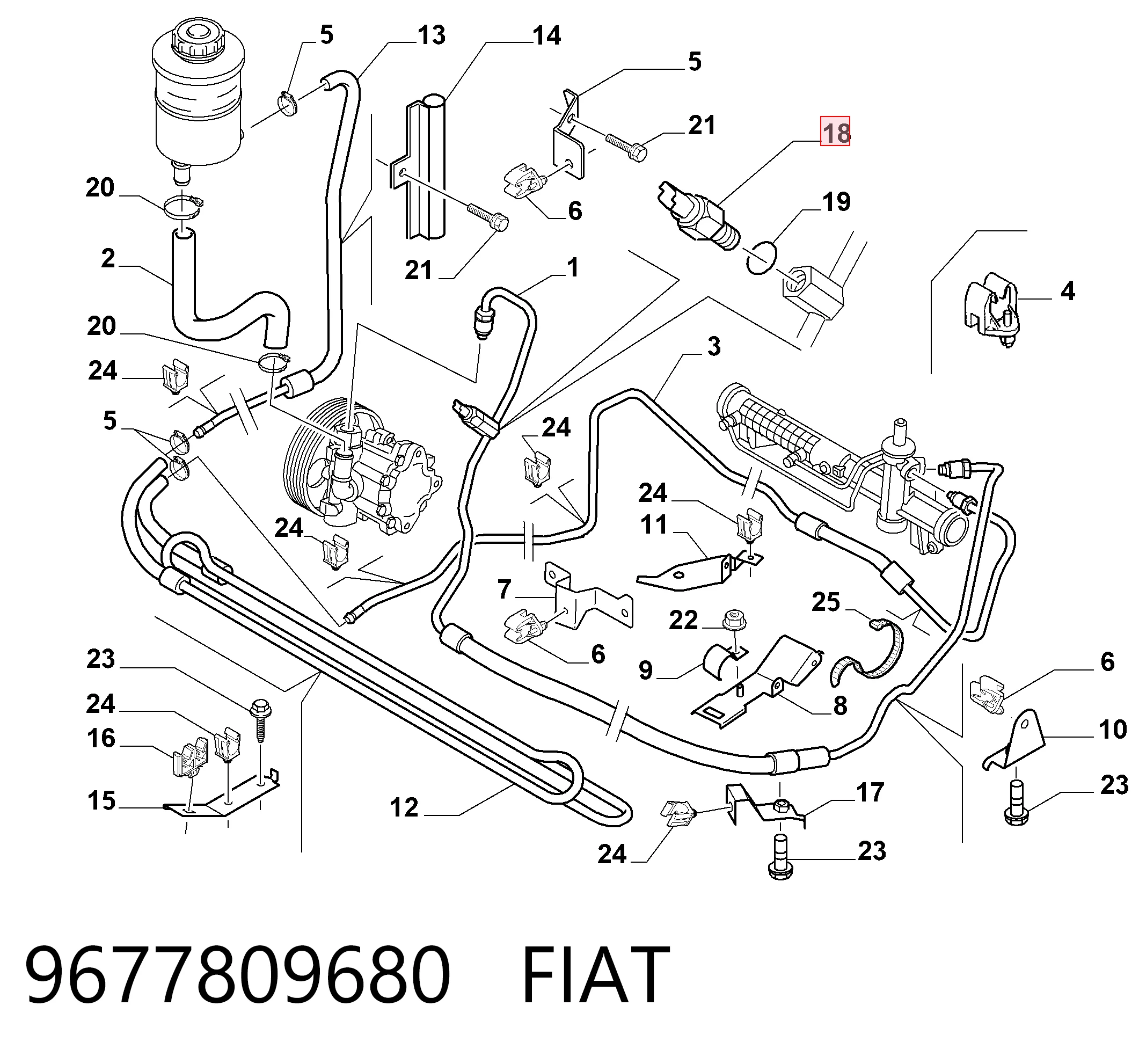 9677809680 Fiat/Alfa/Lancia