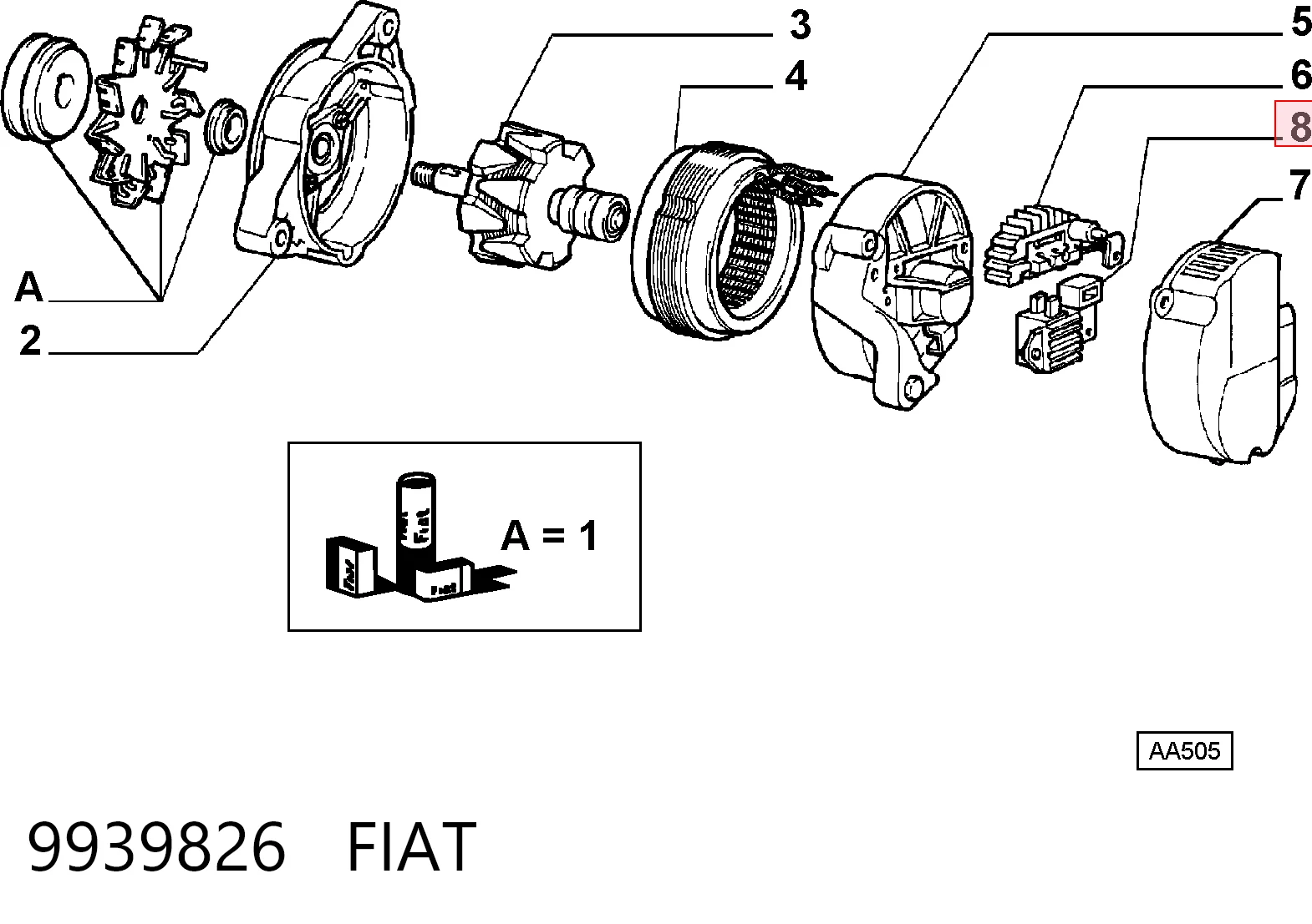 9939826 Fiat/Alfa/Lancia