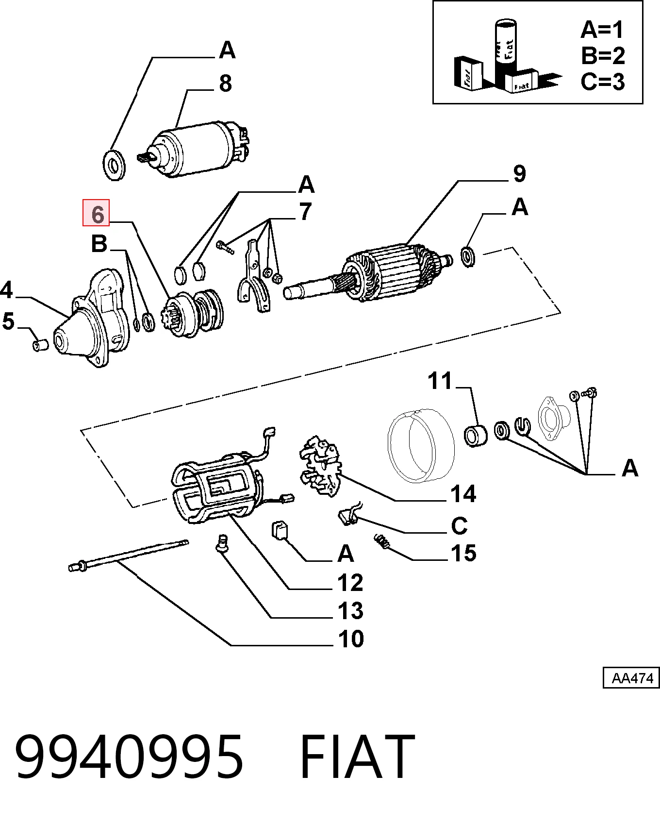  Roda-livre do motor de arranco ВАЗ NIVA I SUV (2121) (1976 - 1994) I