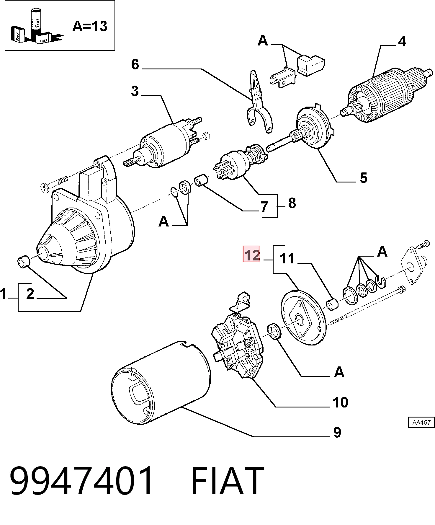 9947401 Fiat/Alfa/Lancia