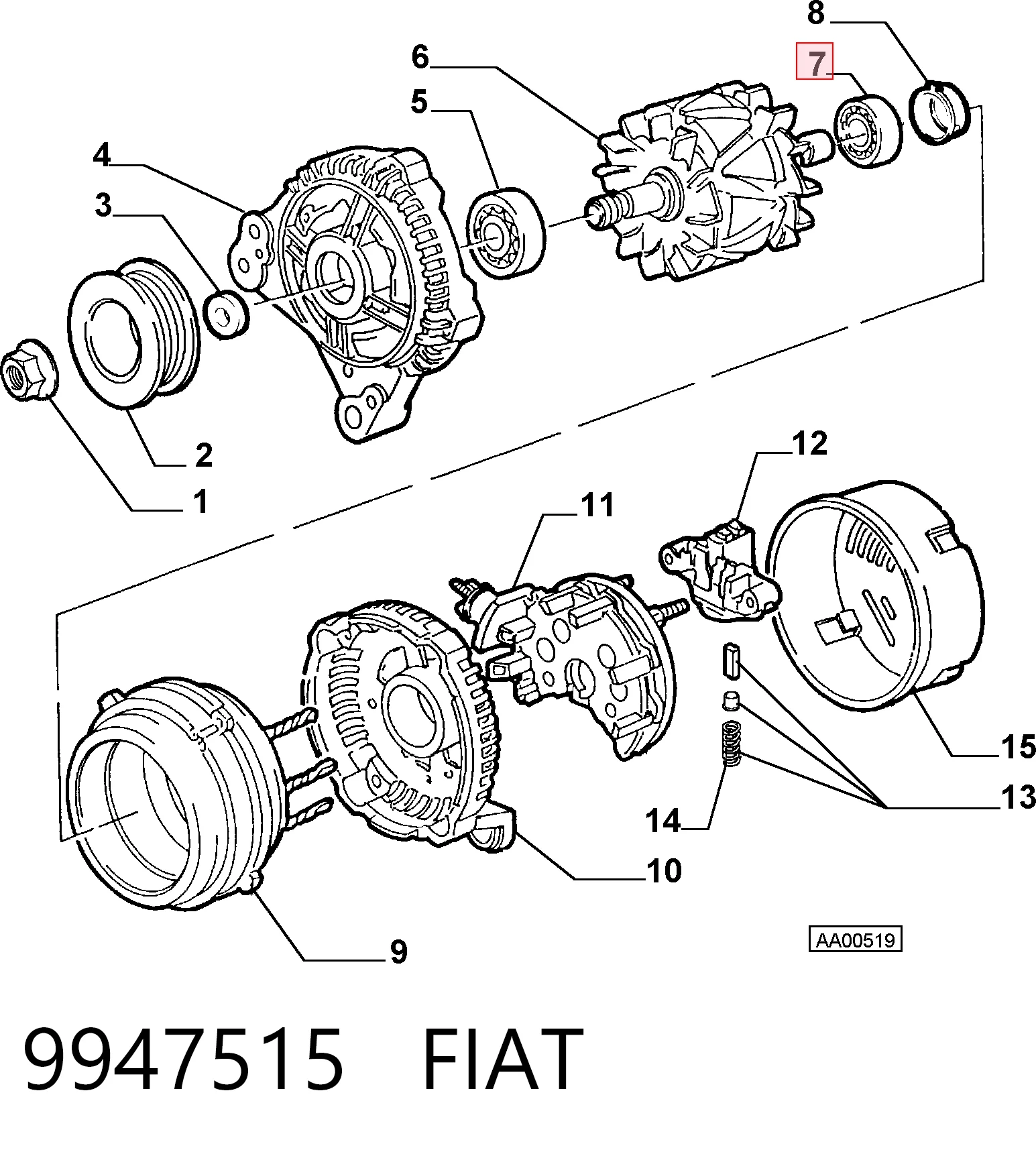 Compre JD9449 John Deere Rolamento de suporte da árvore primária da Caixa de Mudança (rolamento de centragem de volante)