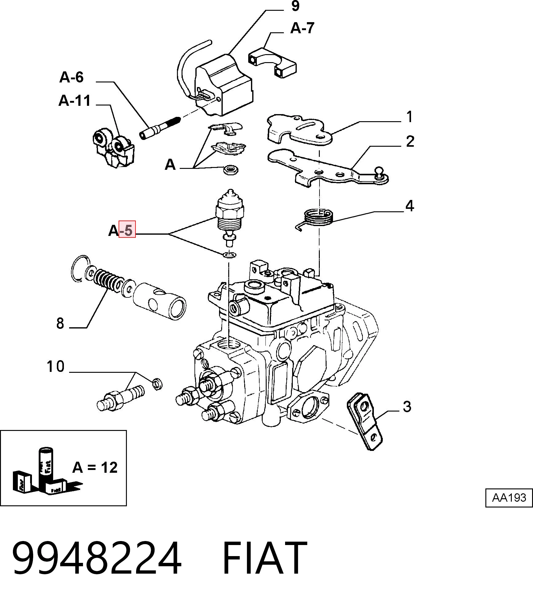 Válvula da Bomba de Combustível de Pressão Alta de corte de combustível (diesel-stop) Hyundai/Kia 3912142020 preço, a partir de 13,23 USD