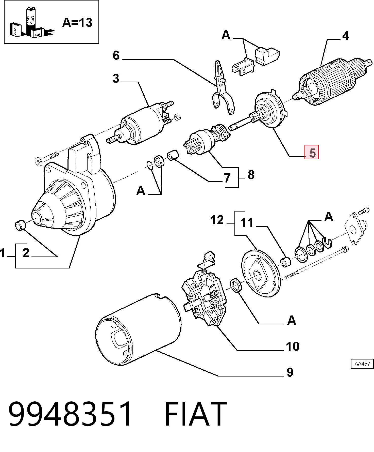 9948351 Fiat/Alfa/Lancia