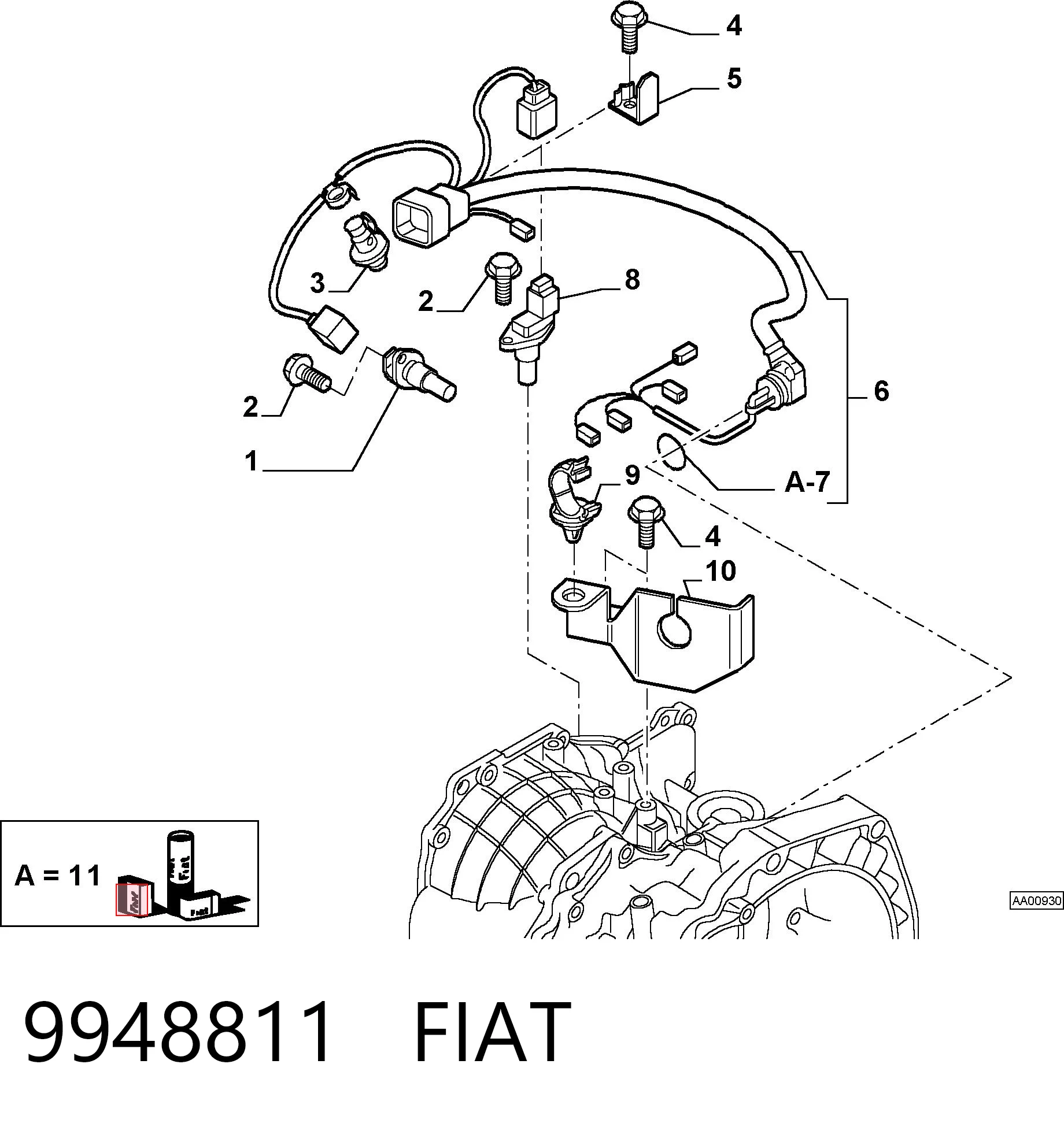 12004117 Abakus Sensor de velocidade