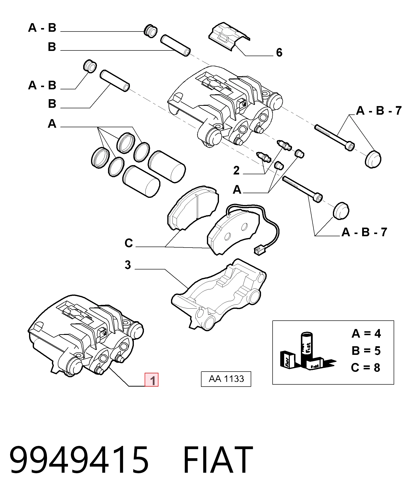 9949415 Fiat/Alfa/Lancia