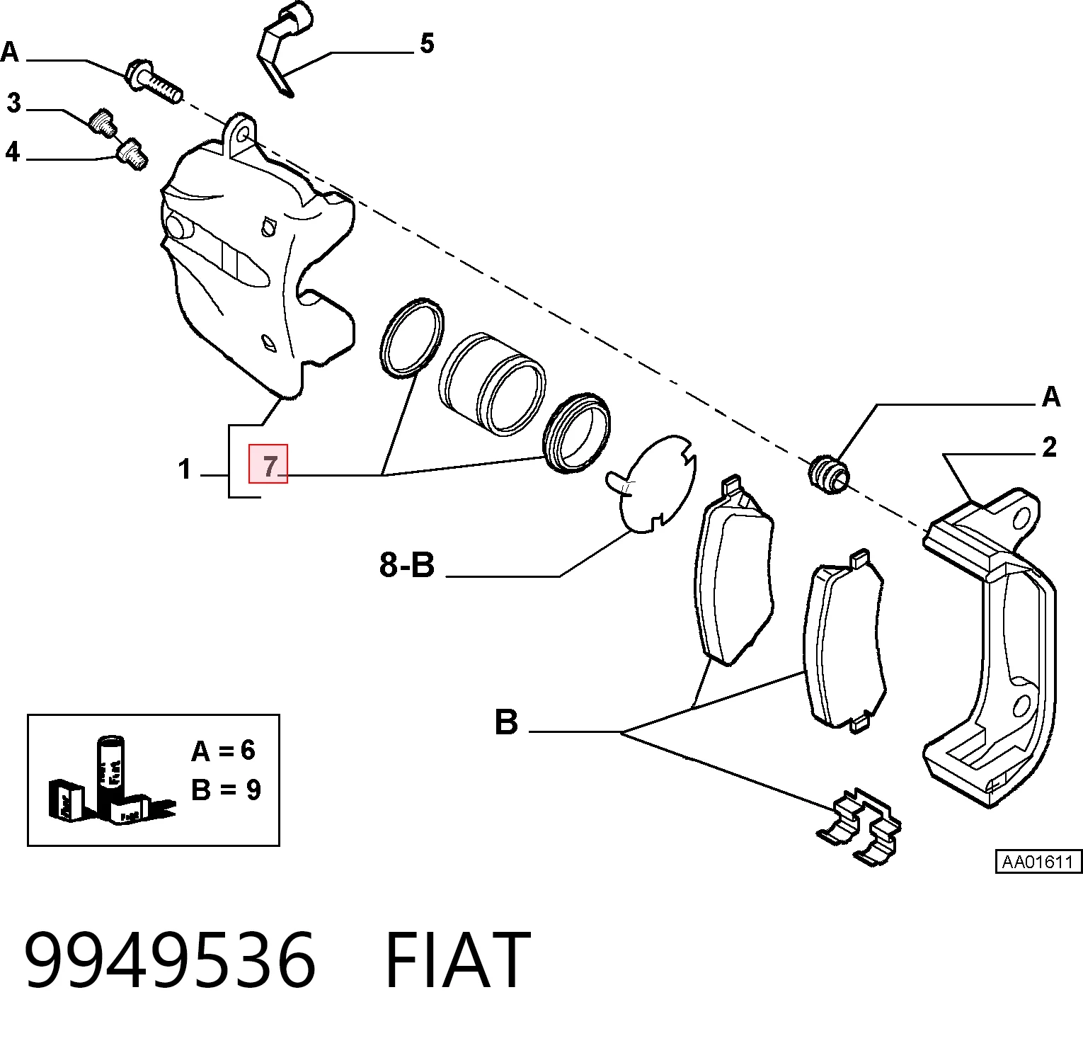 9949536 Fiat/Alfa/Lancia