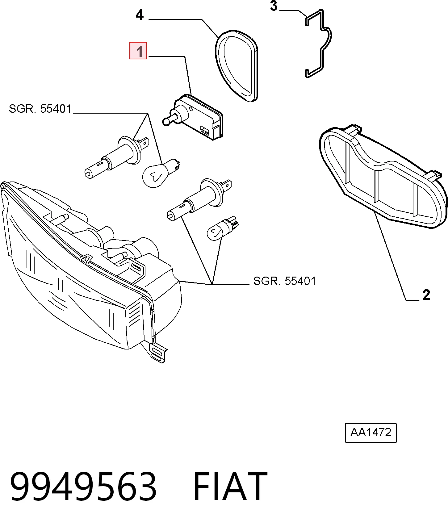 Corretor da luz para Skoda Octavia 1U2