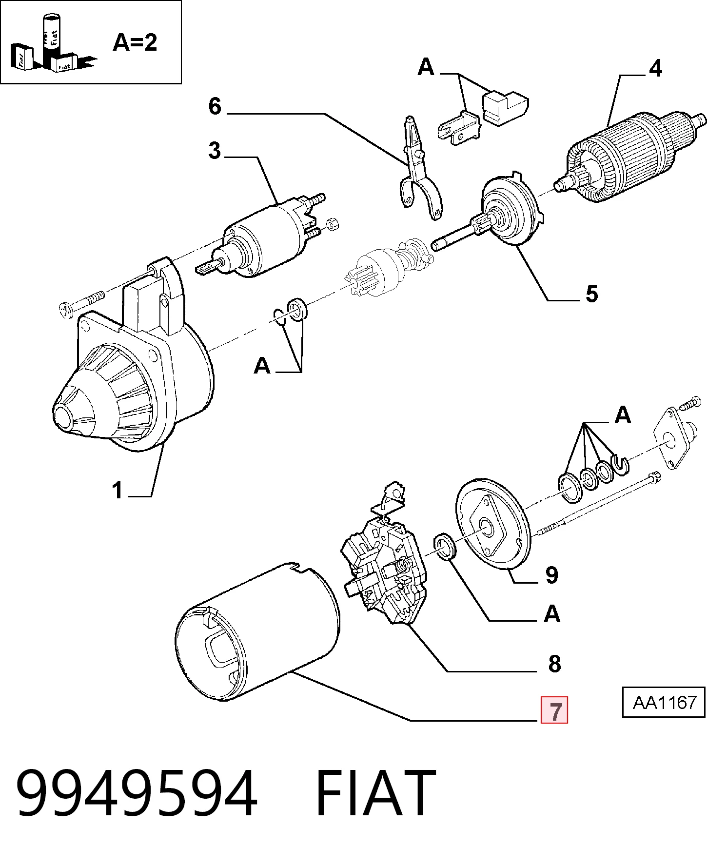 9949594 Fiat/Alfa/Lancia