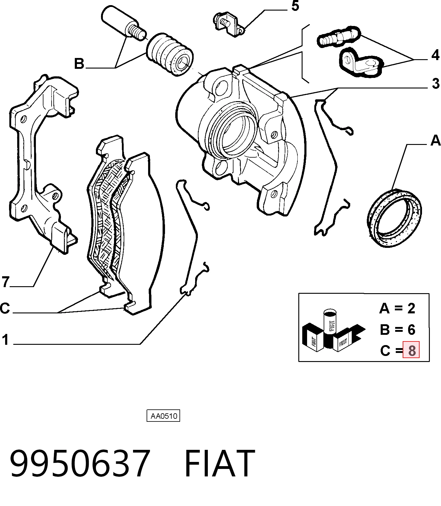 9950637 Fiat/Alfa/Lancia