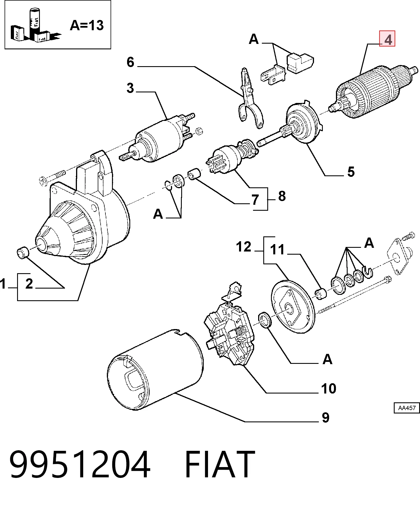 9951204 Fiat/Alfa/Lancia