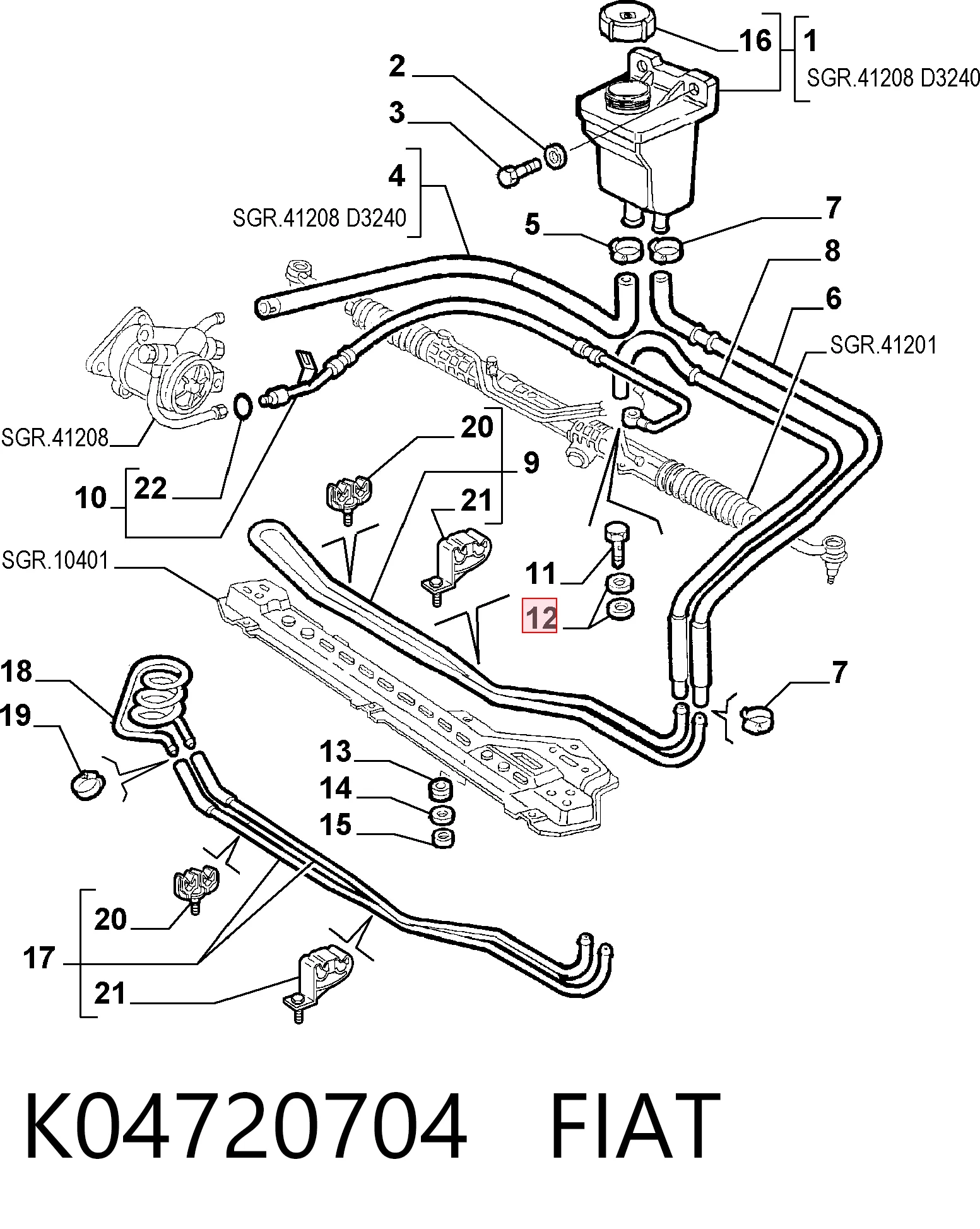 K04720704 Fiat/Alfa/Lancia