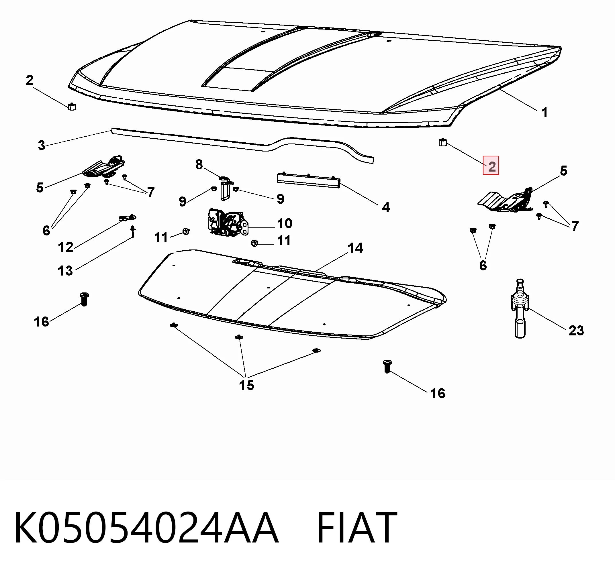 K05054024AA Fiat/Alfa/Lancia