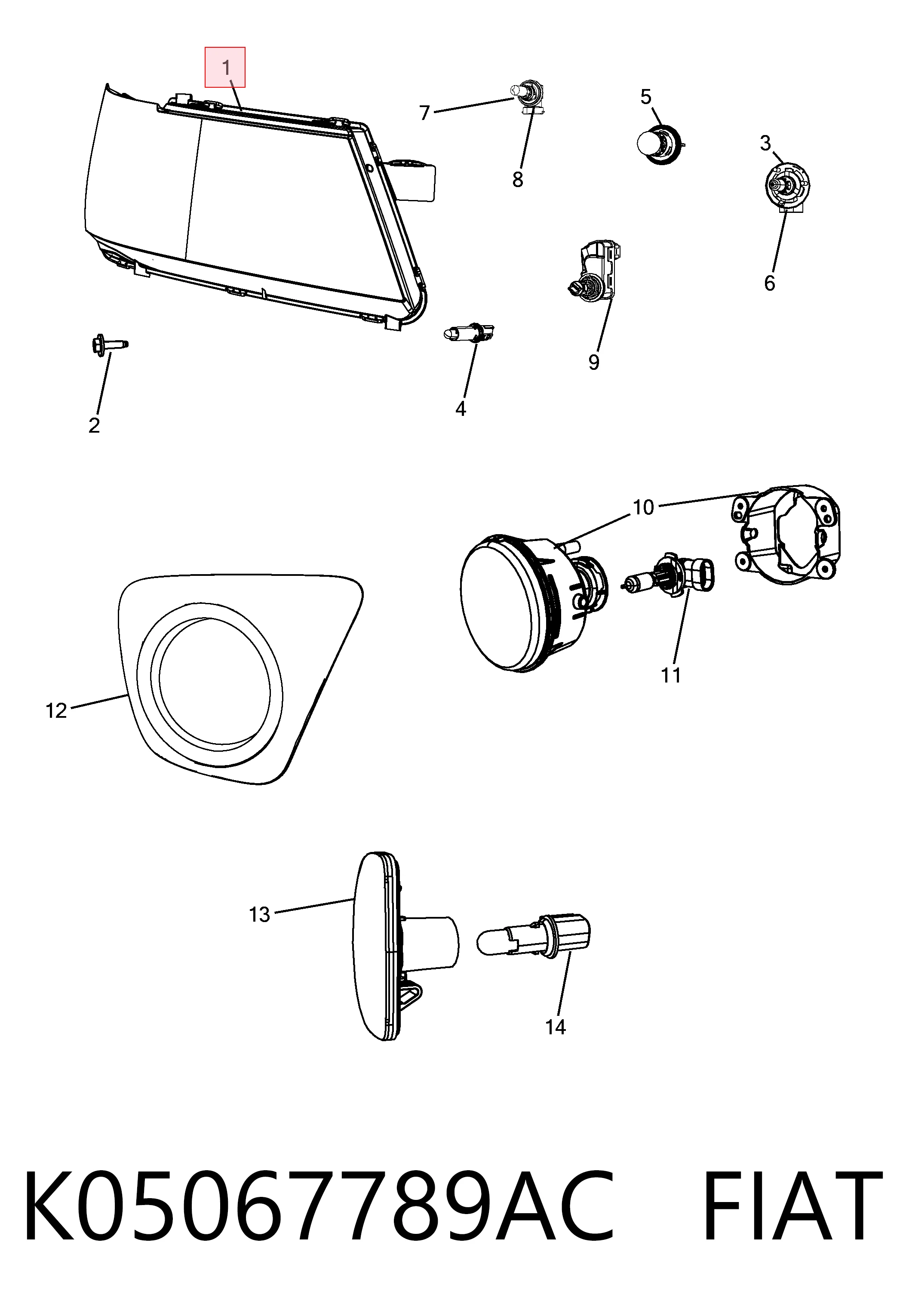 Luz esquerda 30Y109E Polcar