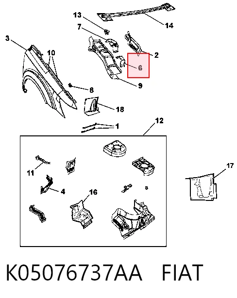K05076737AA Fiat/Alfa/Lancia
