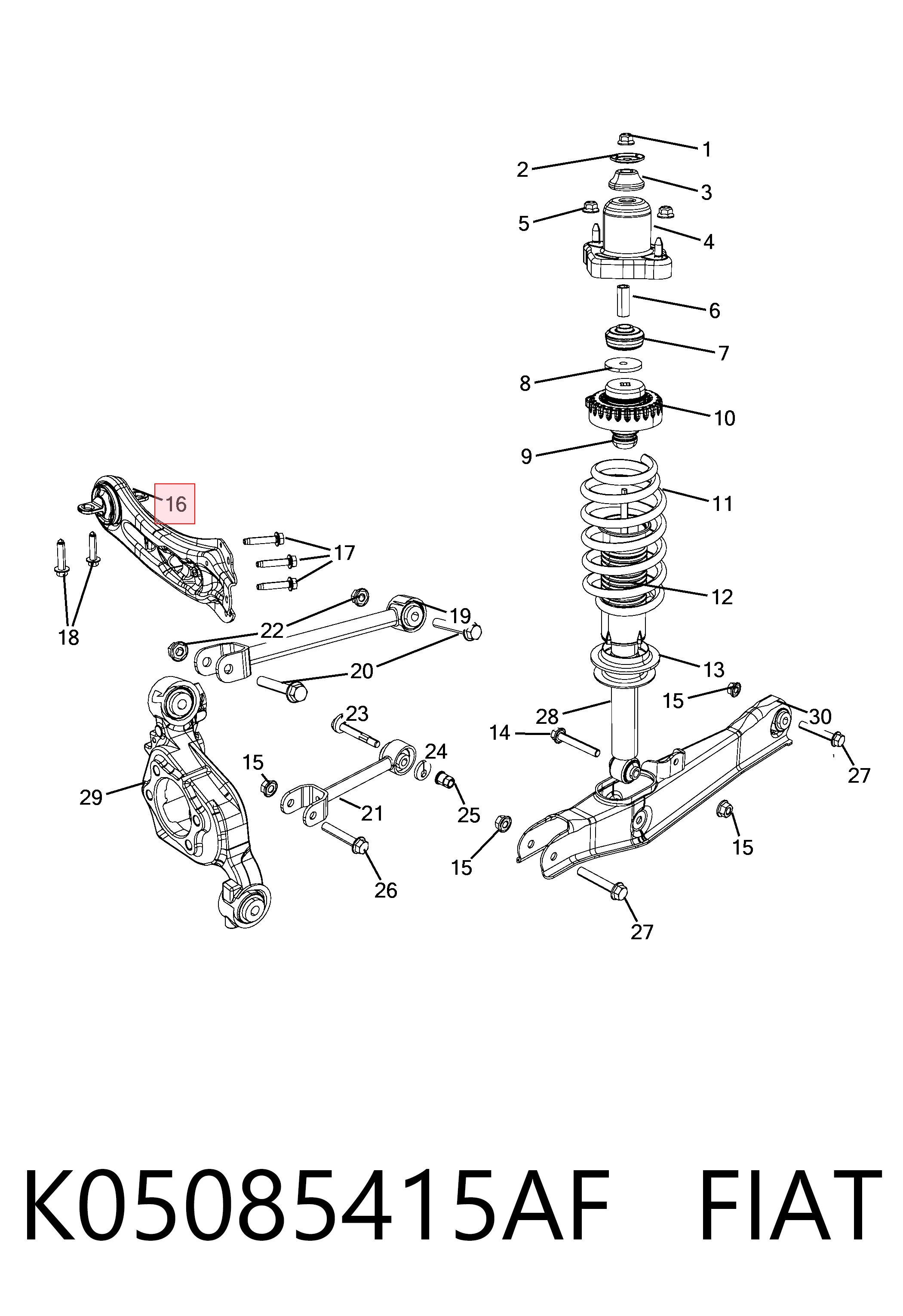 K05085415AF Fiat/Alfa/Lancia