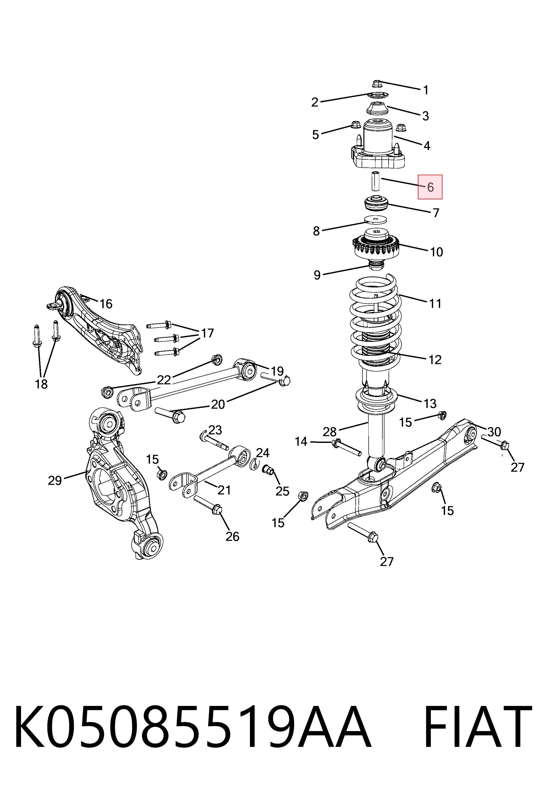 K05085519AA Fiat/Alfa/Lancia
