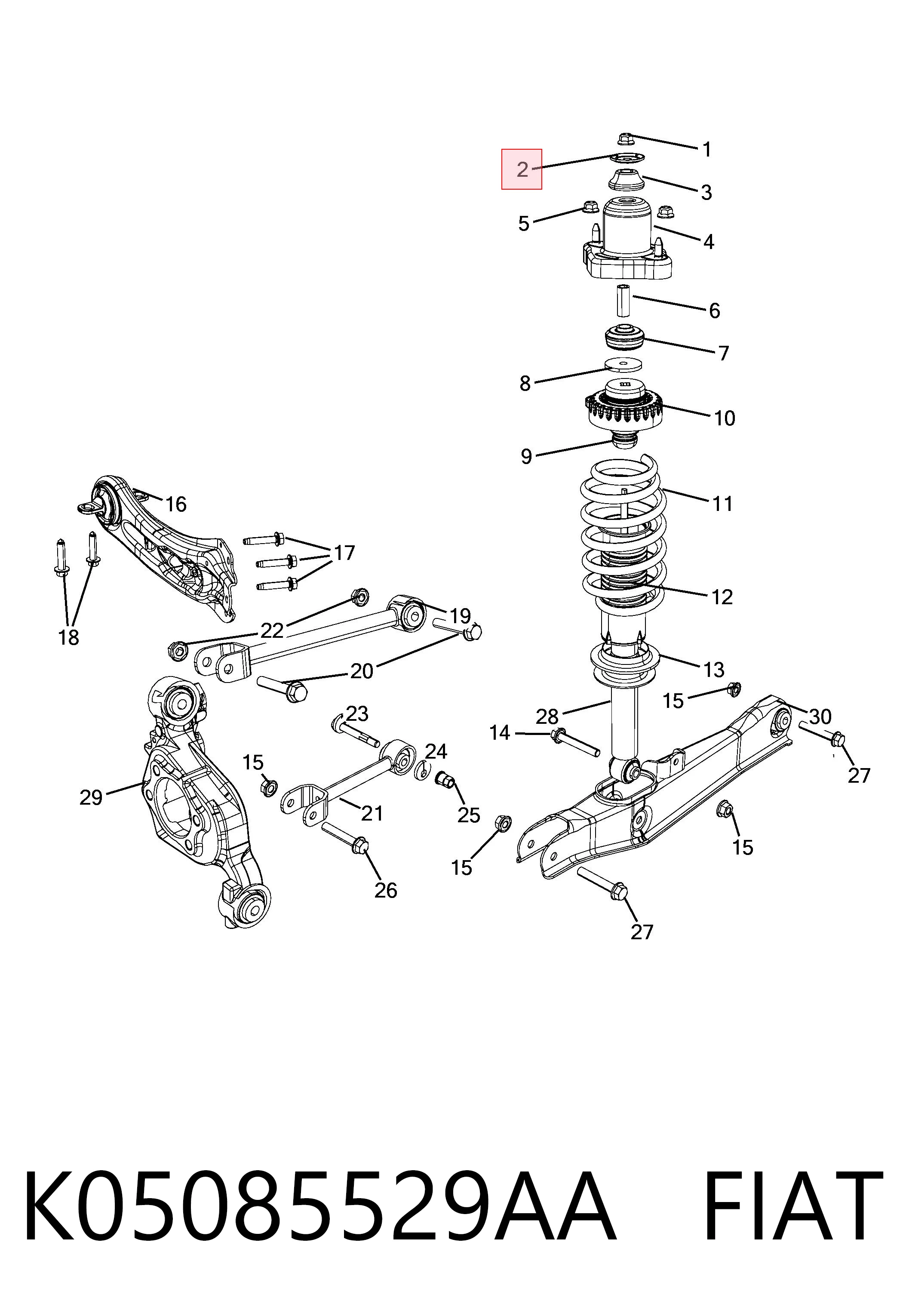 K05085529AA Fiat/Alfa/Lancia