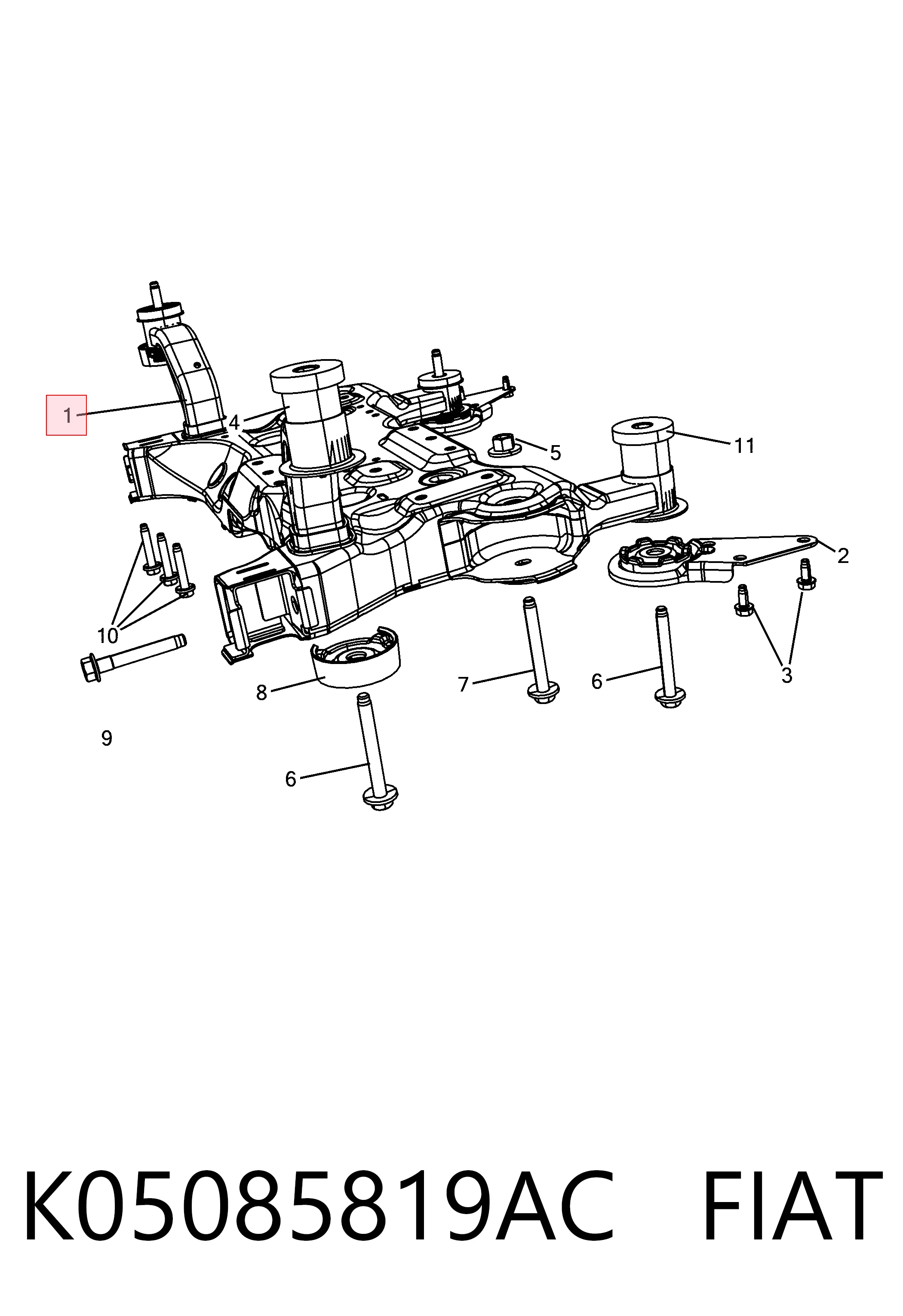 K05085819AC Fiat/Alfa/Lancia
