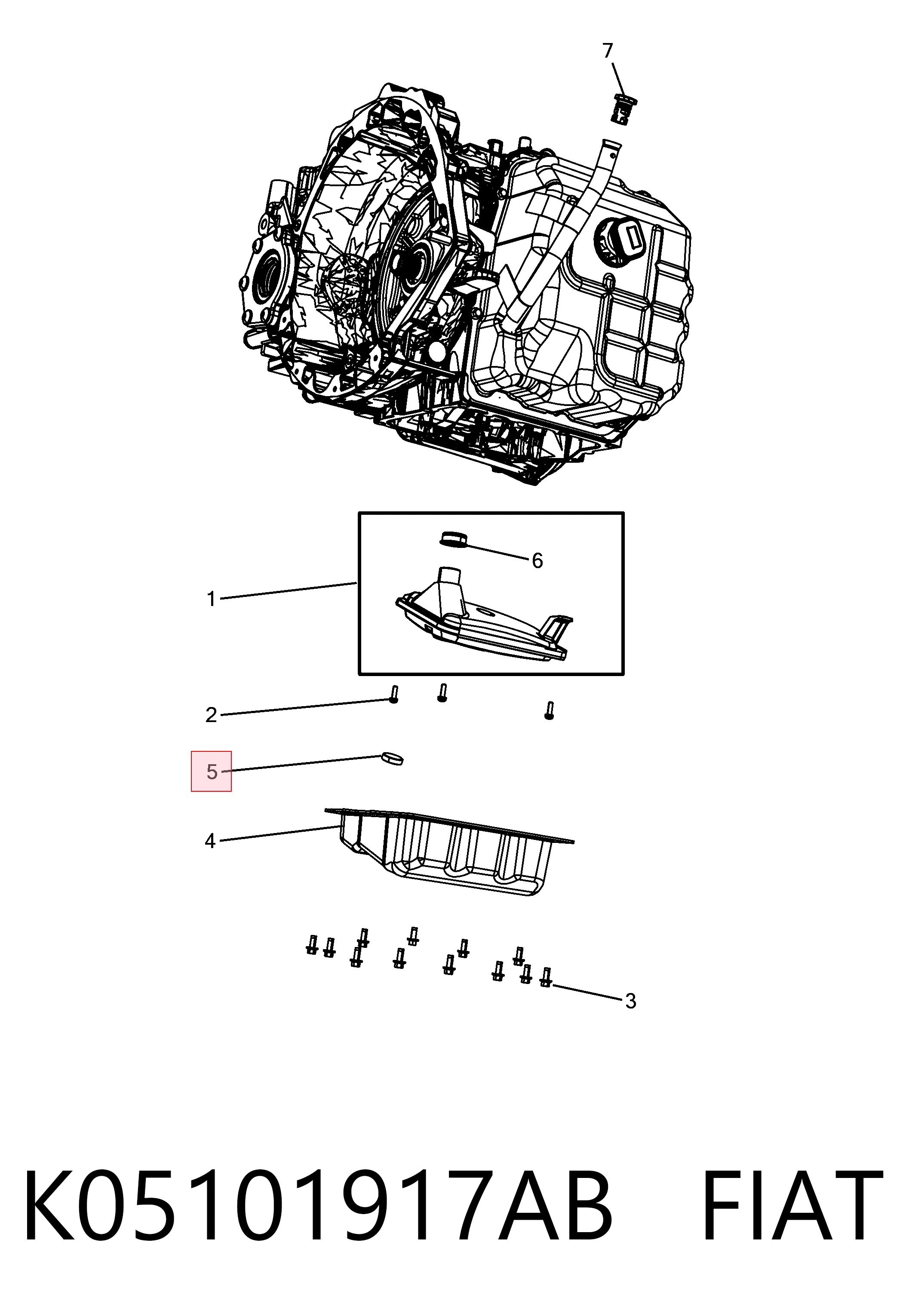 K05101917AB Fiat/Alfa/Lancia