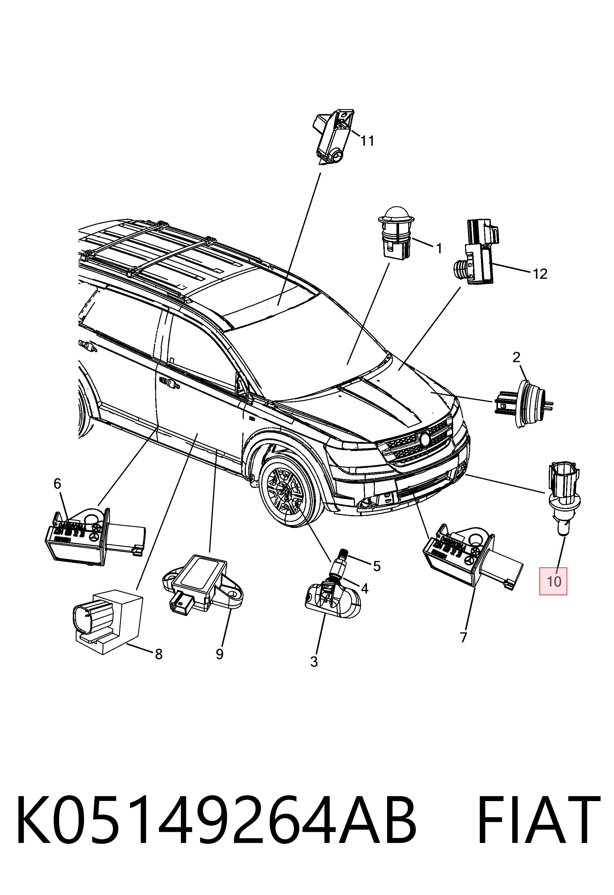 K05149264AB Fiat/Alfa/Lancia