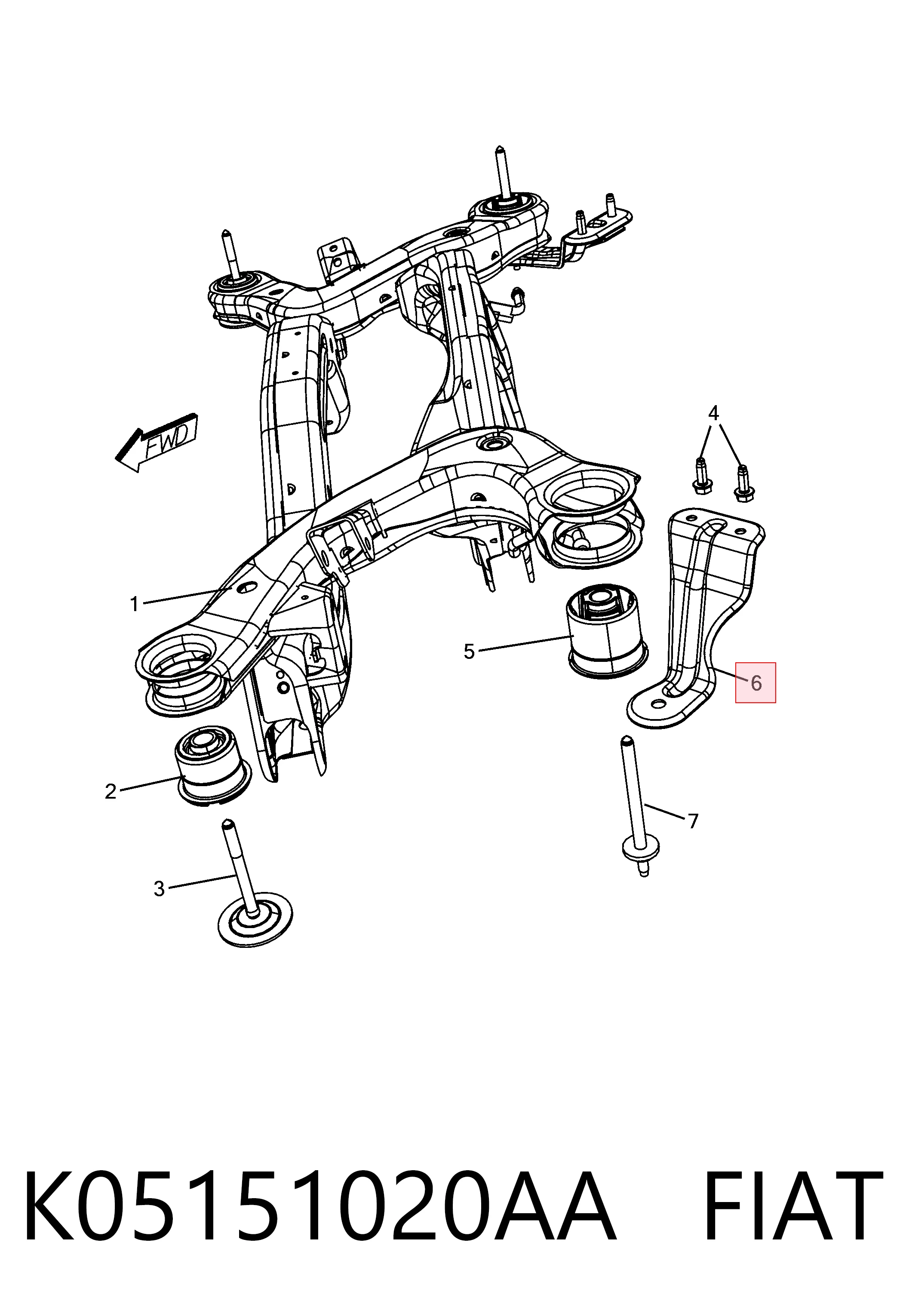 K05151020AA Fiat/Alfa/Lancia