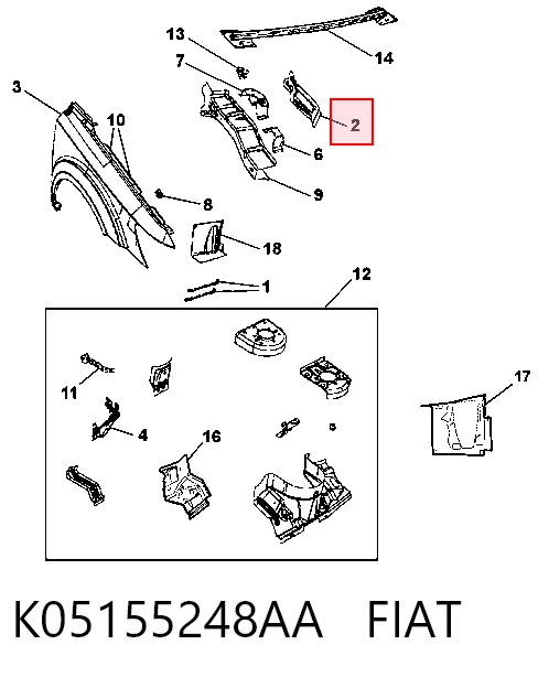 K05155248AA Fiat/Alfa/Lancia