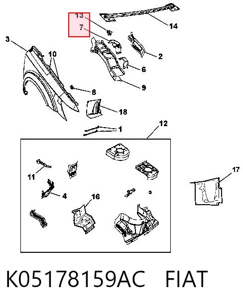 K05178159AC Fiat/Alfa/Lancia