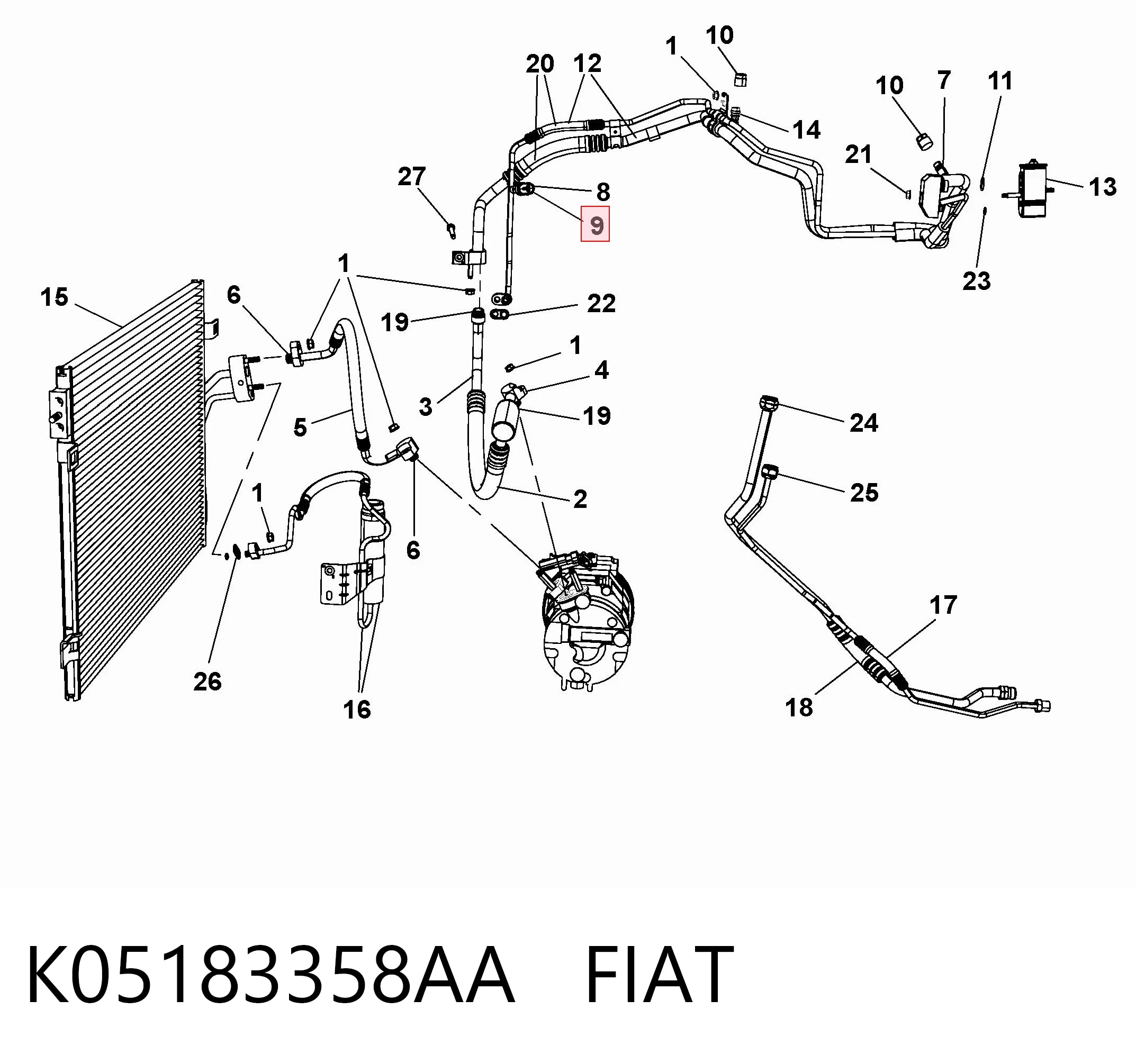 K05183358AA Fiat/Alfa/Lancia
