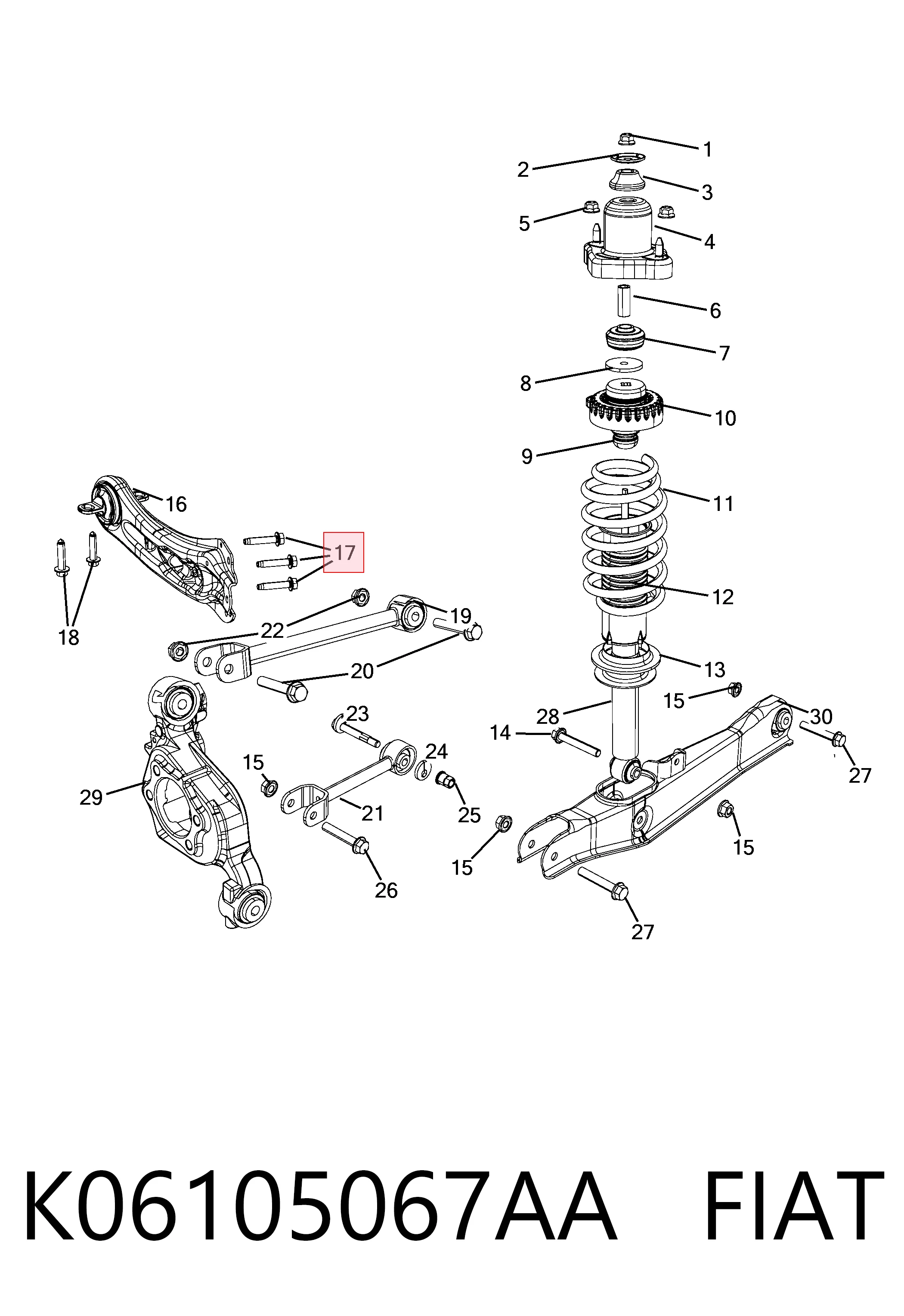 K06105067AA Fiat/Alfa/Lancia