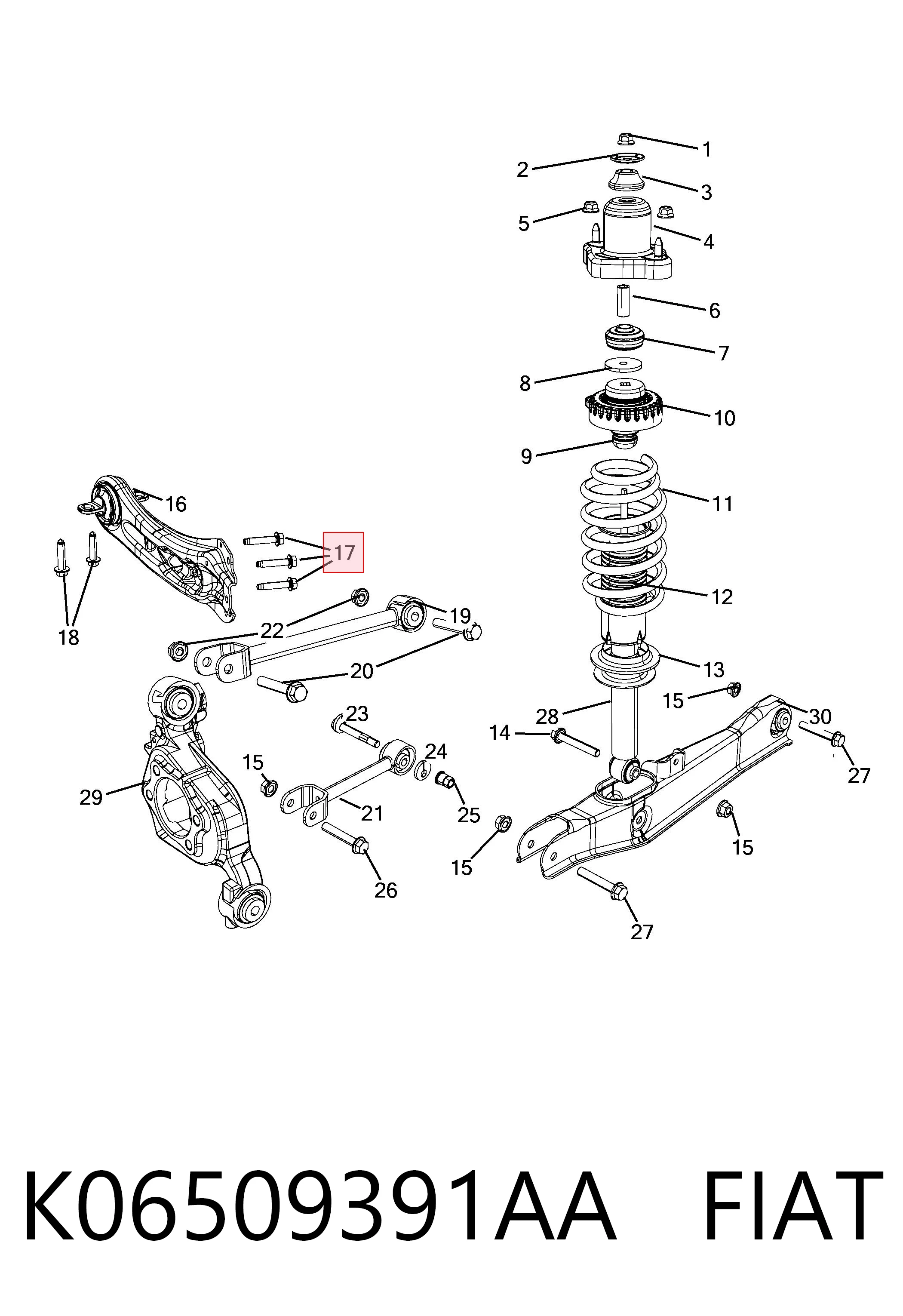 K06509391AA Fiat/Alfa/Lancia