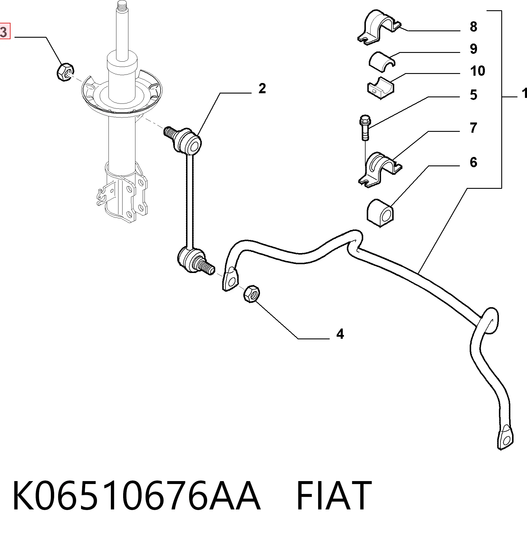 K06510676AA Fiat/Alfa/Lancia