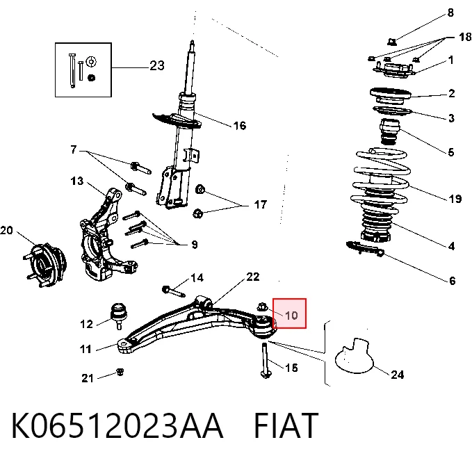 K06512023AA Fiat/Alfa/Lancia