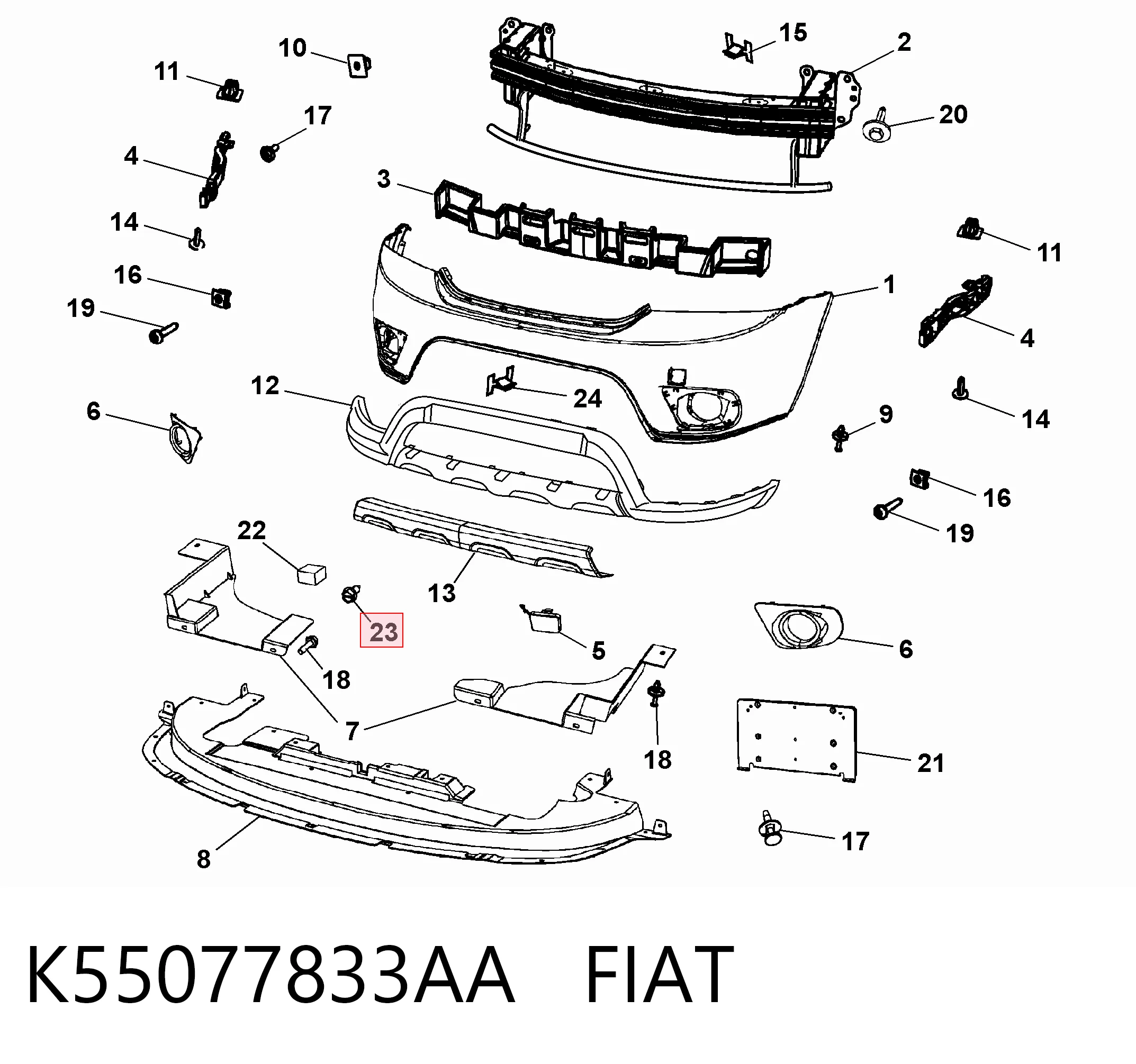 K55077833AA Fiat/Alfa/Lancia
